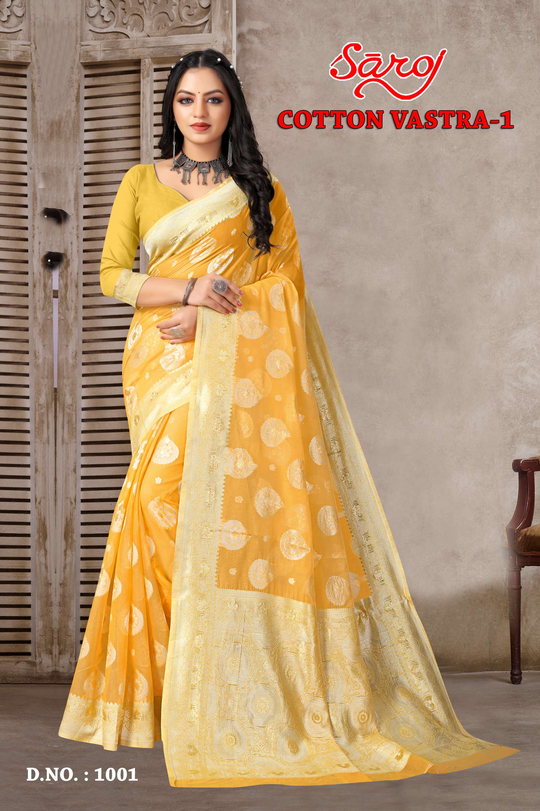 saroj textile presents Cotton vastra vol 1 banarasi sarees catalogue