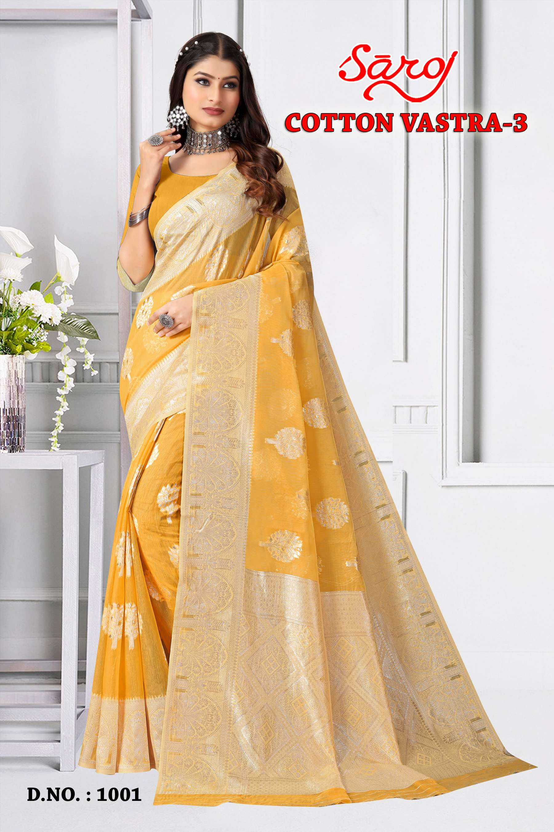 saroj textile presents Cotton vastra vol 3 banarasi sarees catalogue