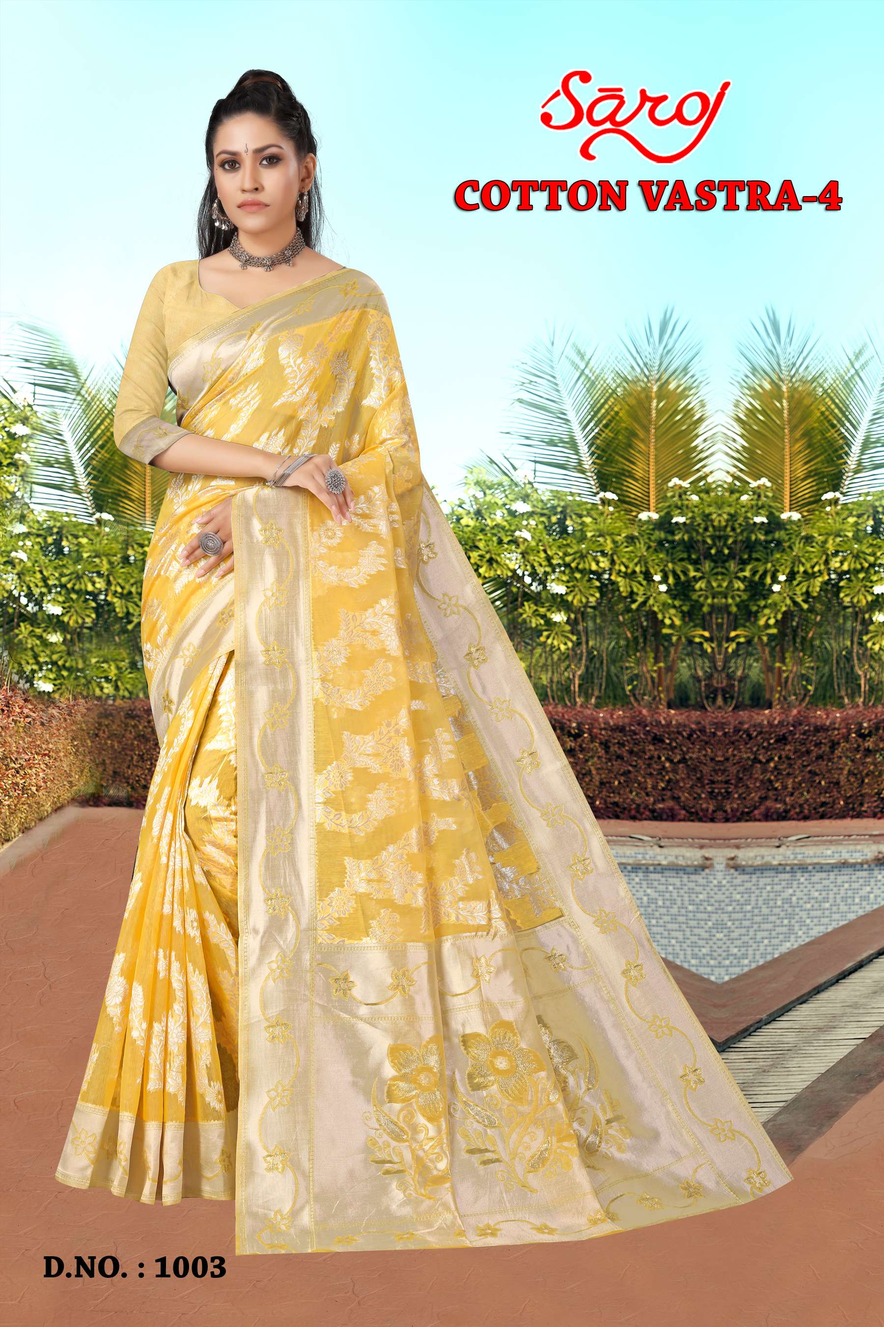 saroj textile presents Cotton vastra vol 4 banarasi sarees catalogue