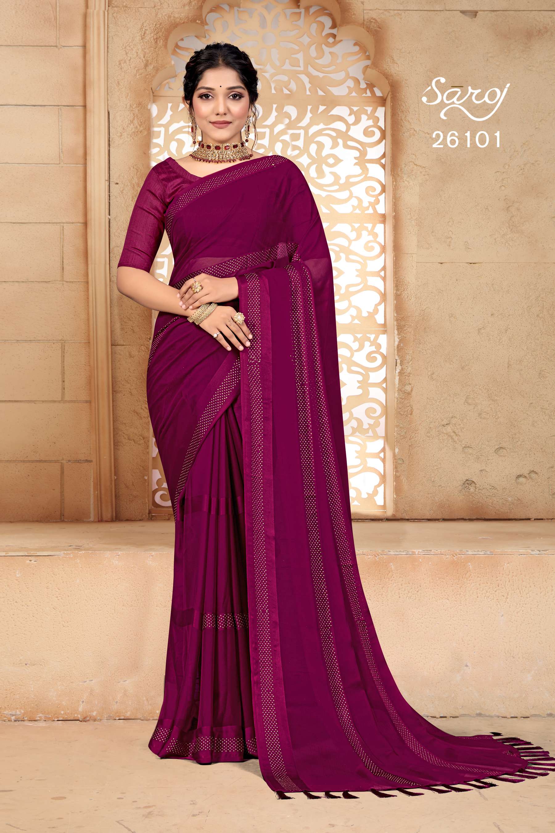 Saroj textile presents Gourika Designer sarees catalogue