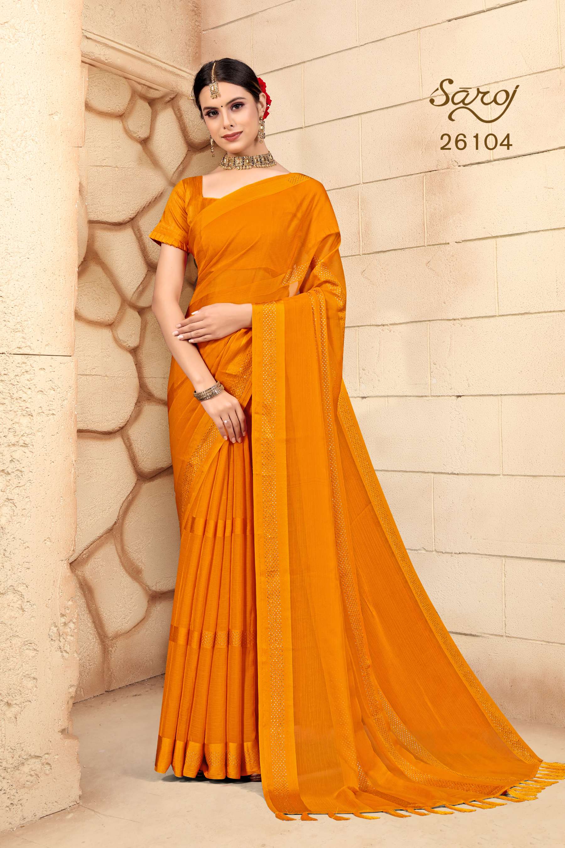Saroj textile presents Gourika Designer sarees catalogue