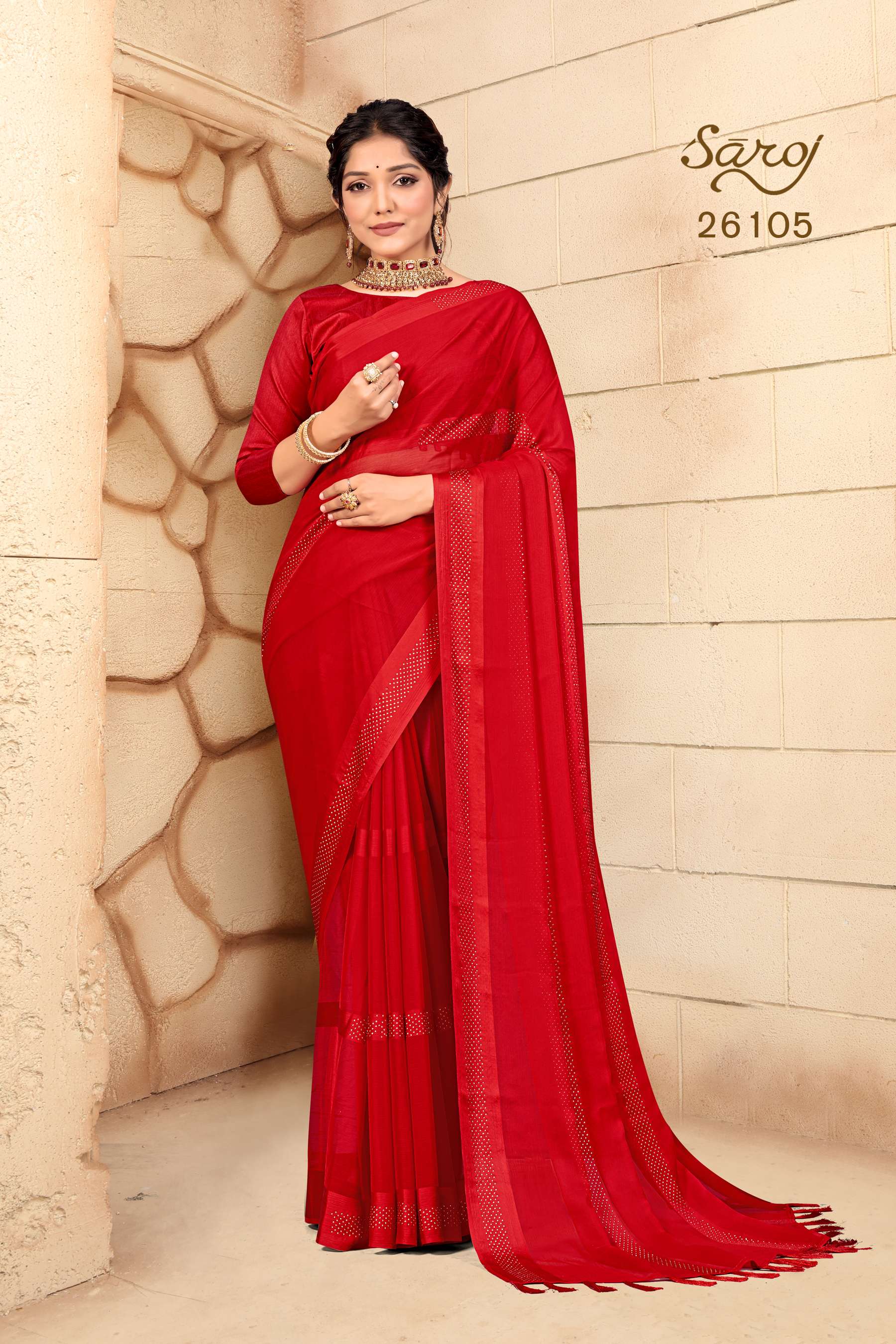 Saroj textile presents Gourika Designer sarees catalogue