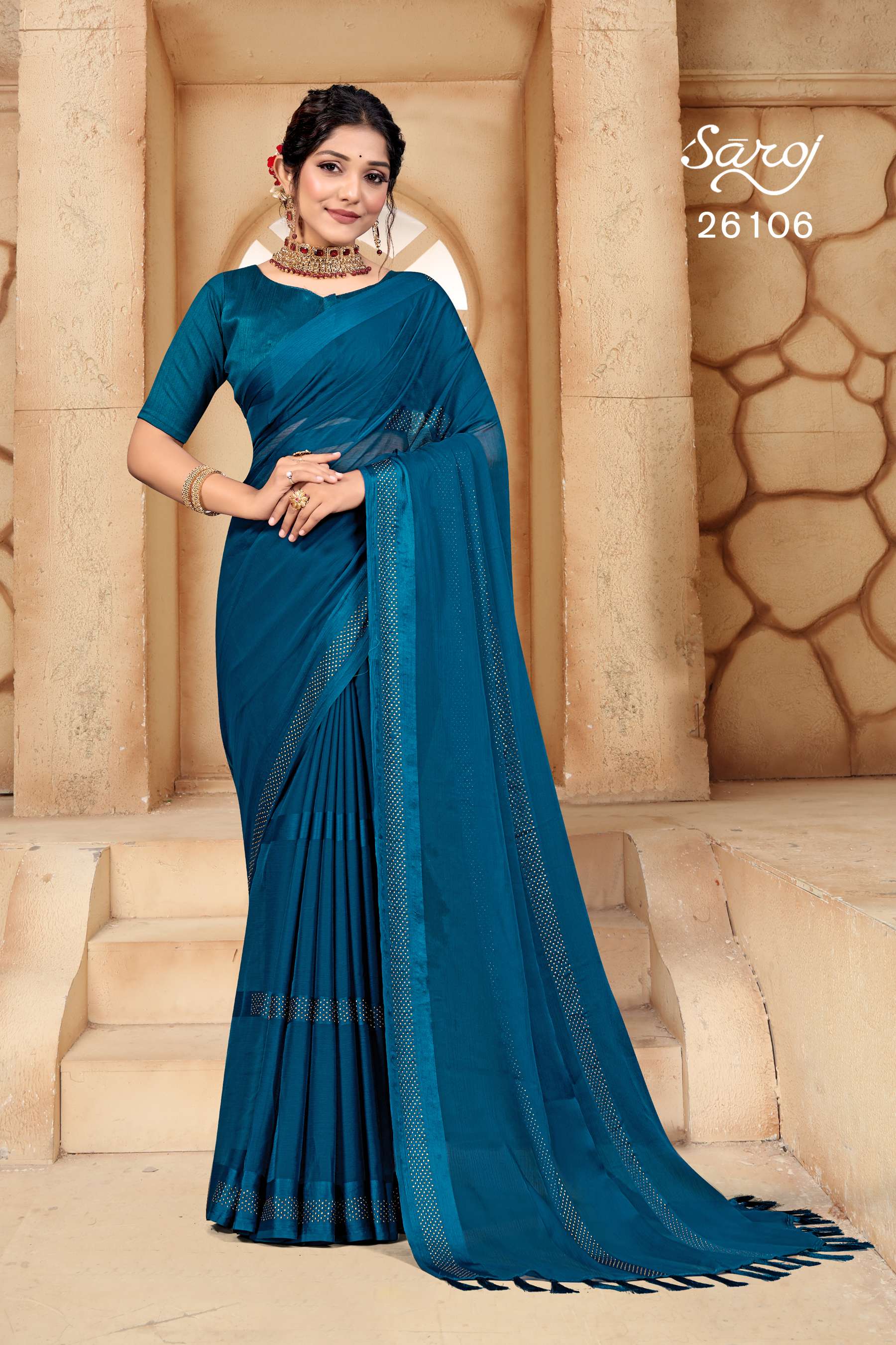 Saroj textile presents Gourika Designer sarees catalogue