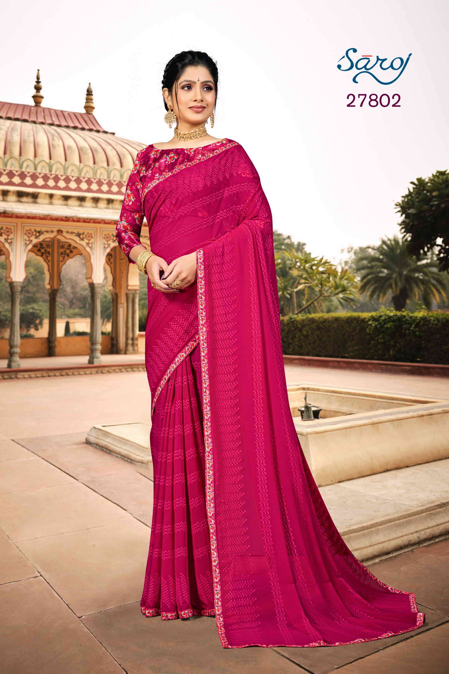 Saroj textile presents Kacchi kali Designer sarees catalogue