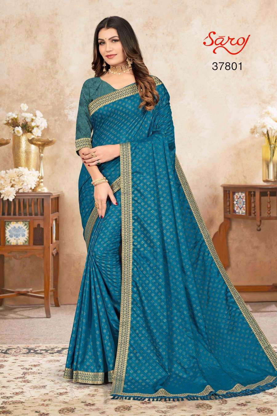 Saroj textile presents Limelight combo 1 Designer sarees catalogue
