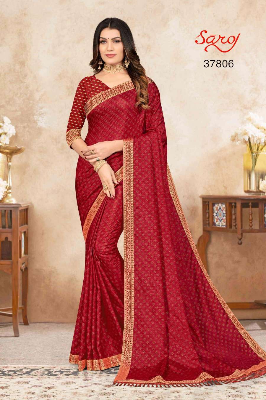 Saroj textile presents Limelight combo 1 Designer sarees catalogue