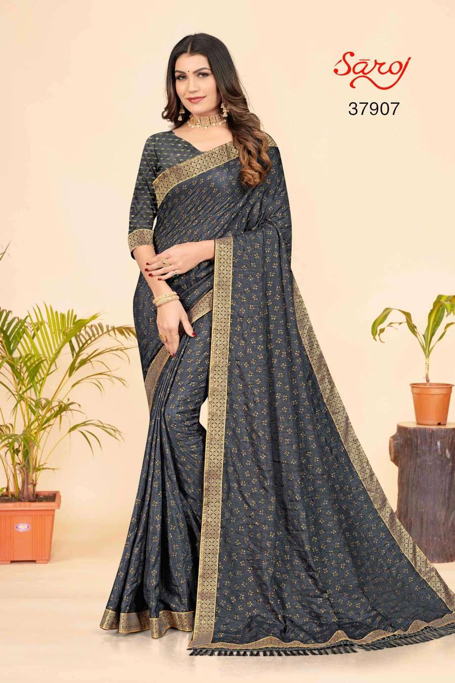 Saroj textile presents Limelight combo 2 Designer sarees catalogue