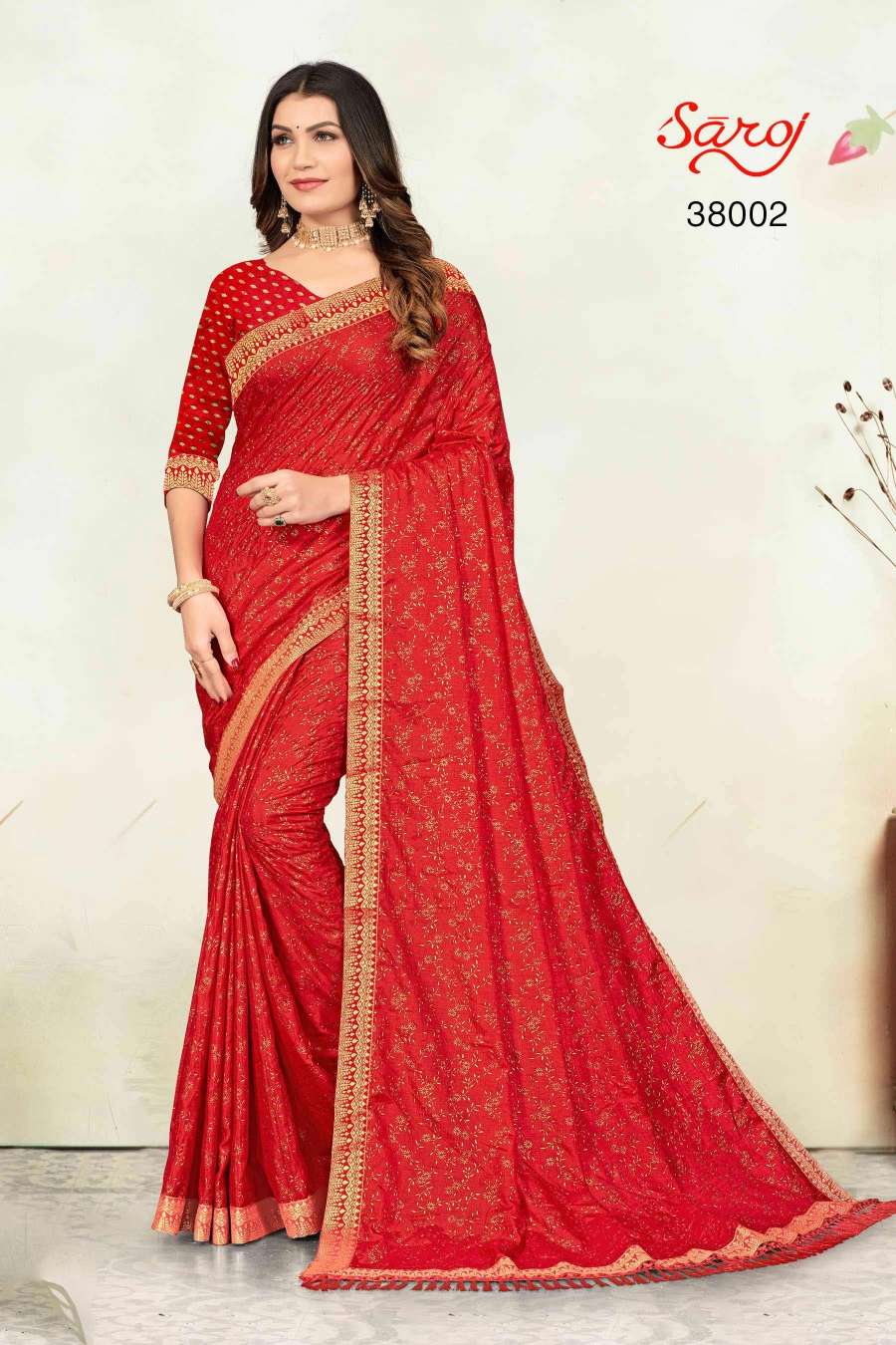 Saroj textile presents Limelight combo 3 Designer sarees catalogue