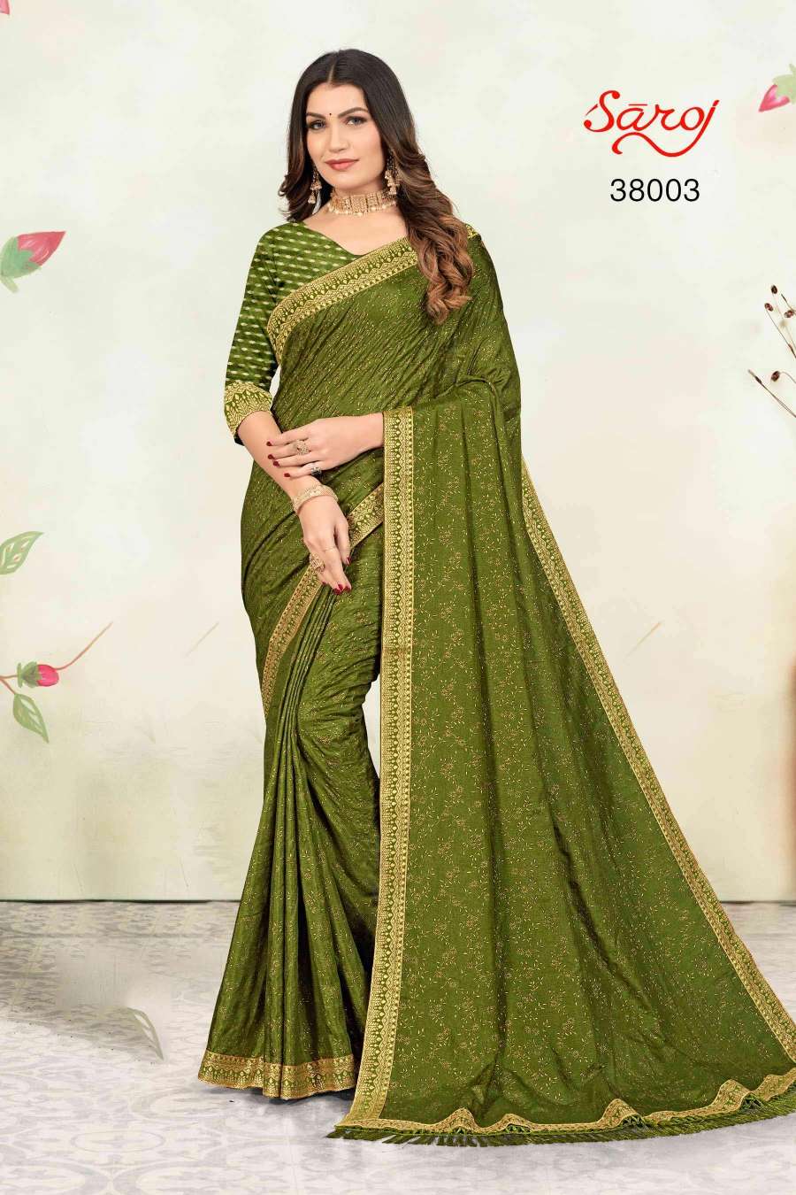 Saroj textile presents Limelight combo 3 Designer sarees catalogue