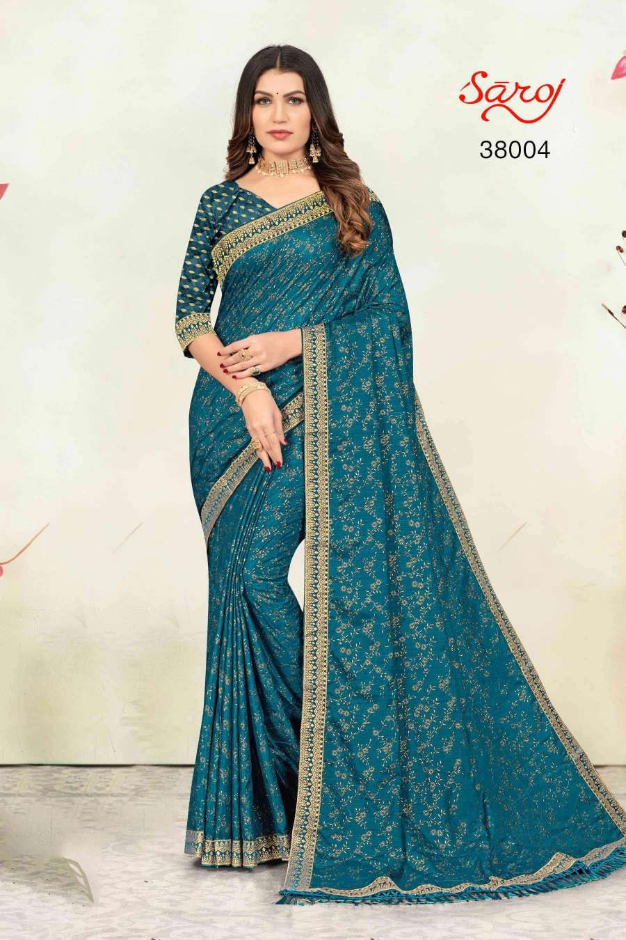 Saroj textile presents Limelight combo 3 Designer sarees catalogue