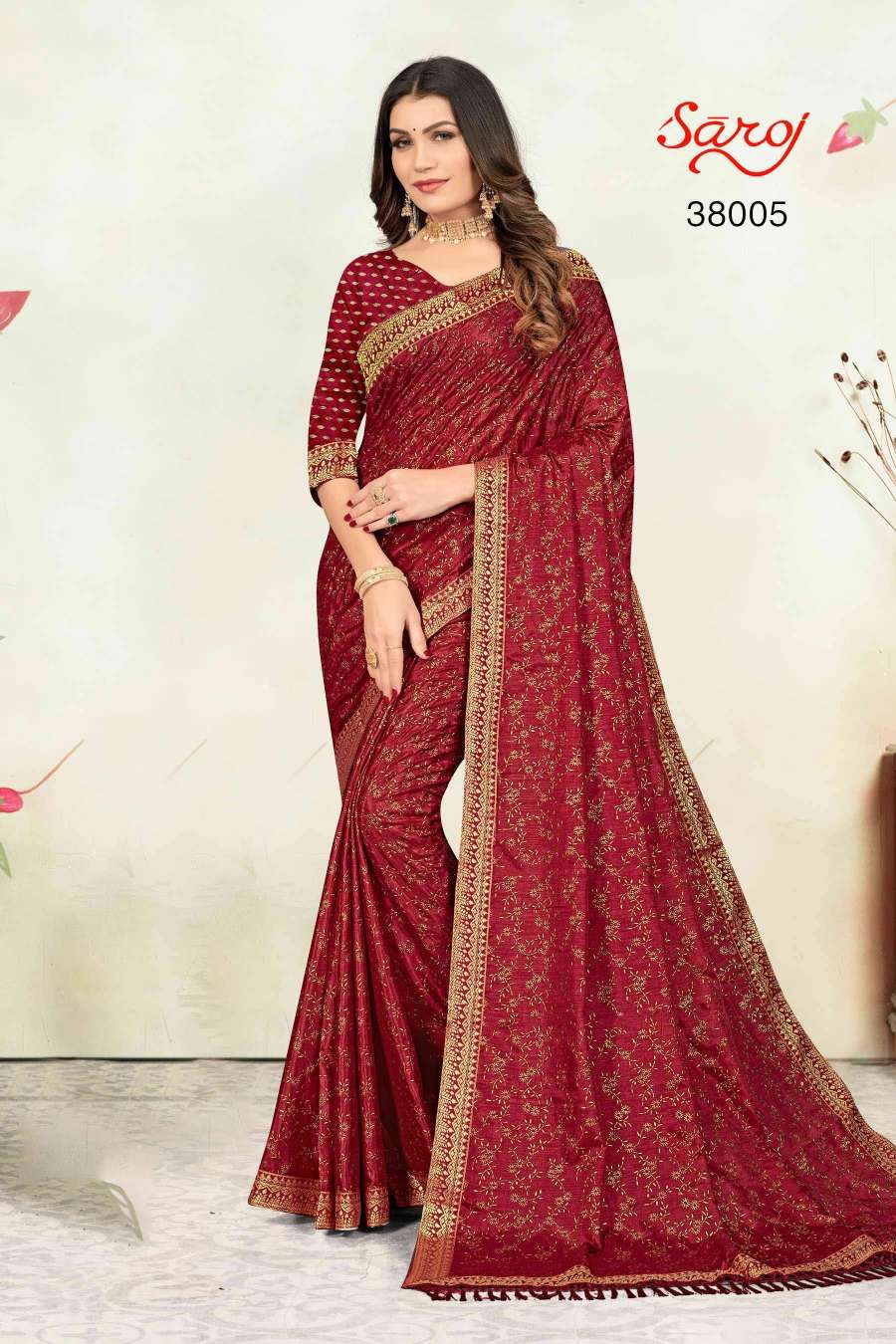 Saroj textile presents Limelight combo 3 Designer sarees catalogue