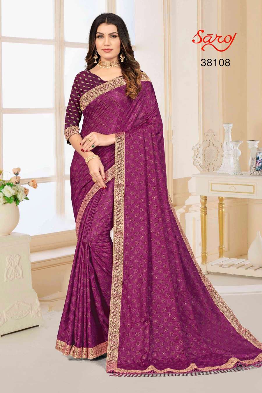 Saroj textile presents Limelight combo 4 Designer sarees catalogue