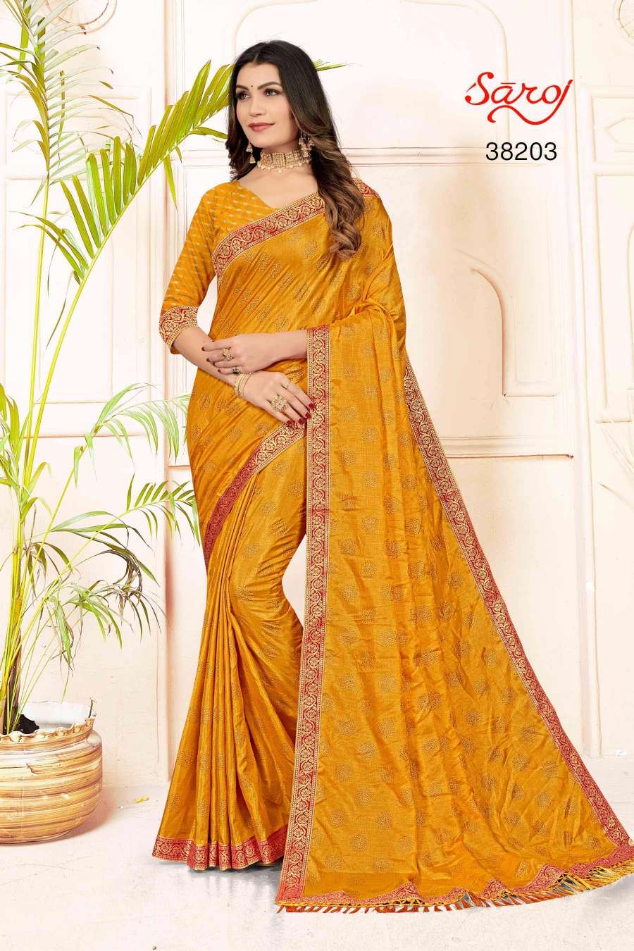 Saroj textile presents Limelight combo 5 Designer sarees catalogue