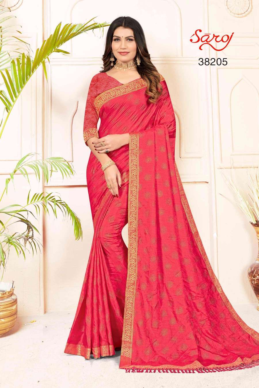 Saroj textile presents Limelight combo 5 Designer sarees catalogue