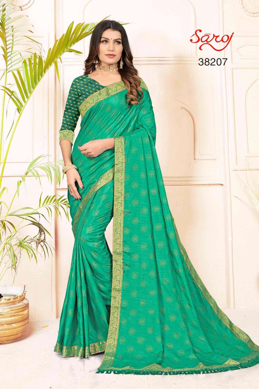 Saroj textile presents Limelight combo 5 Designer sarees catalogue