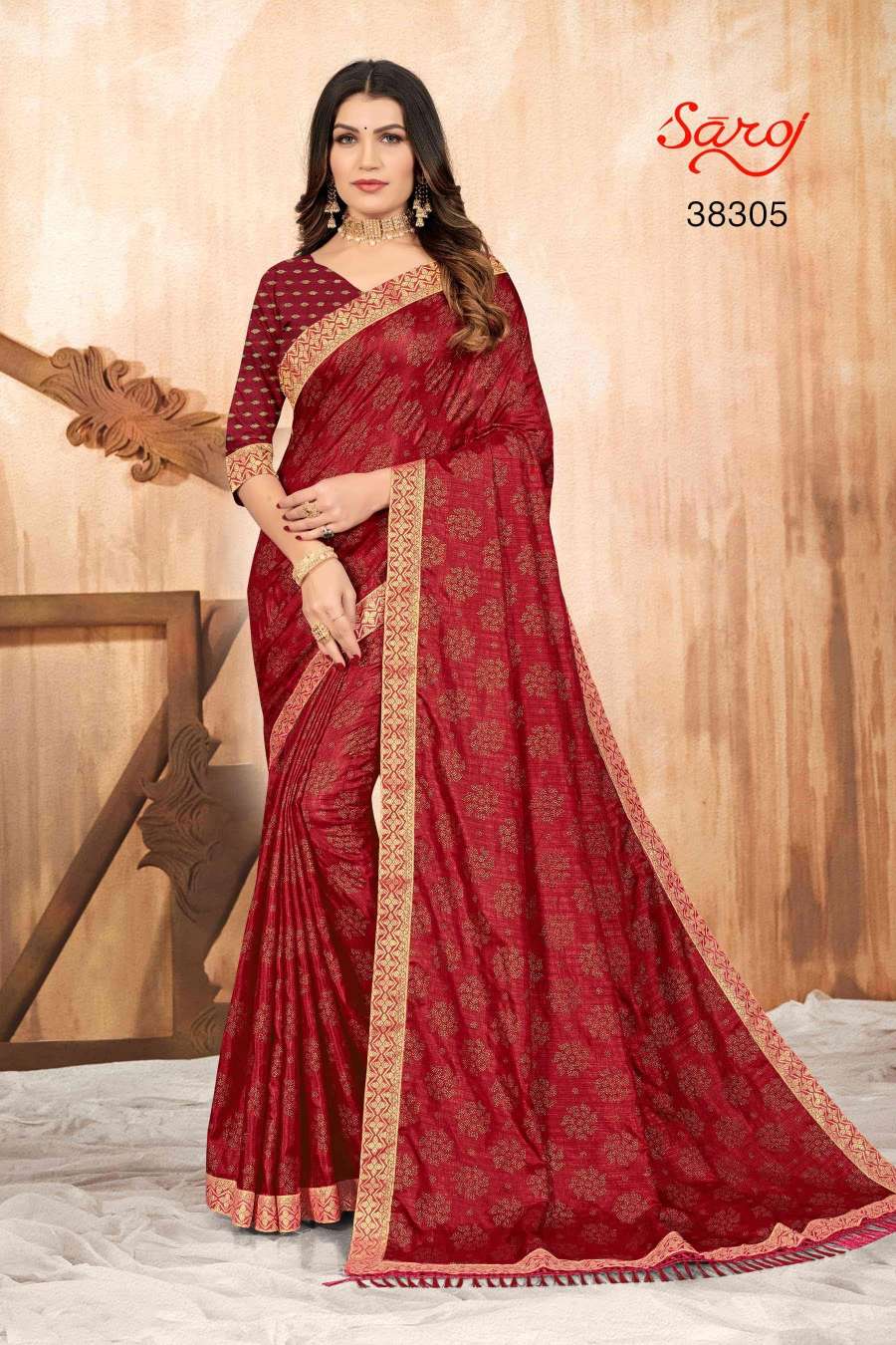 Saroj textile presents Limelight combo 6 Designer sarees catalogue