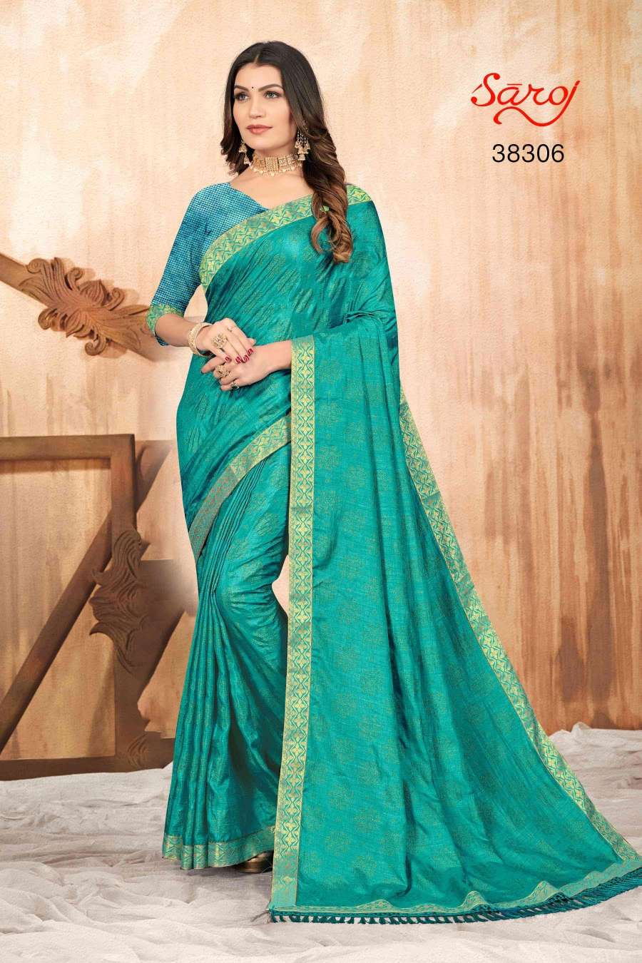 Saroj textile presents Limelight combo 6 Designer sarees catalogue