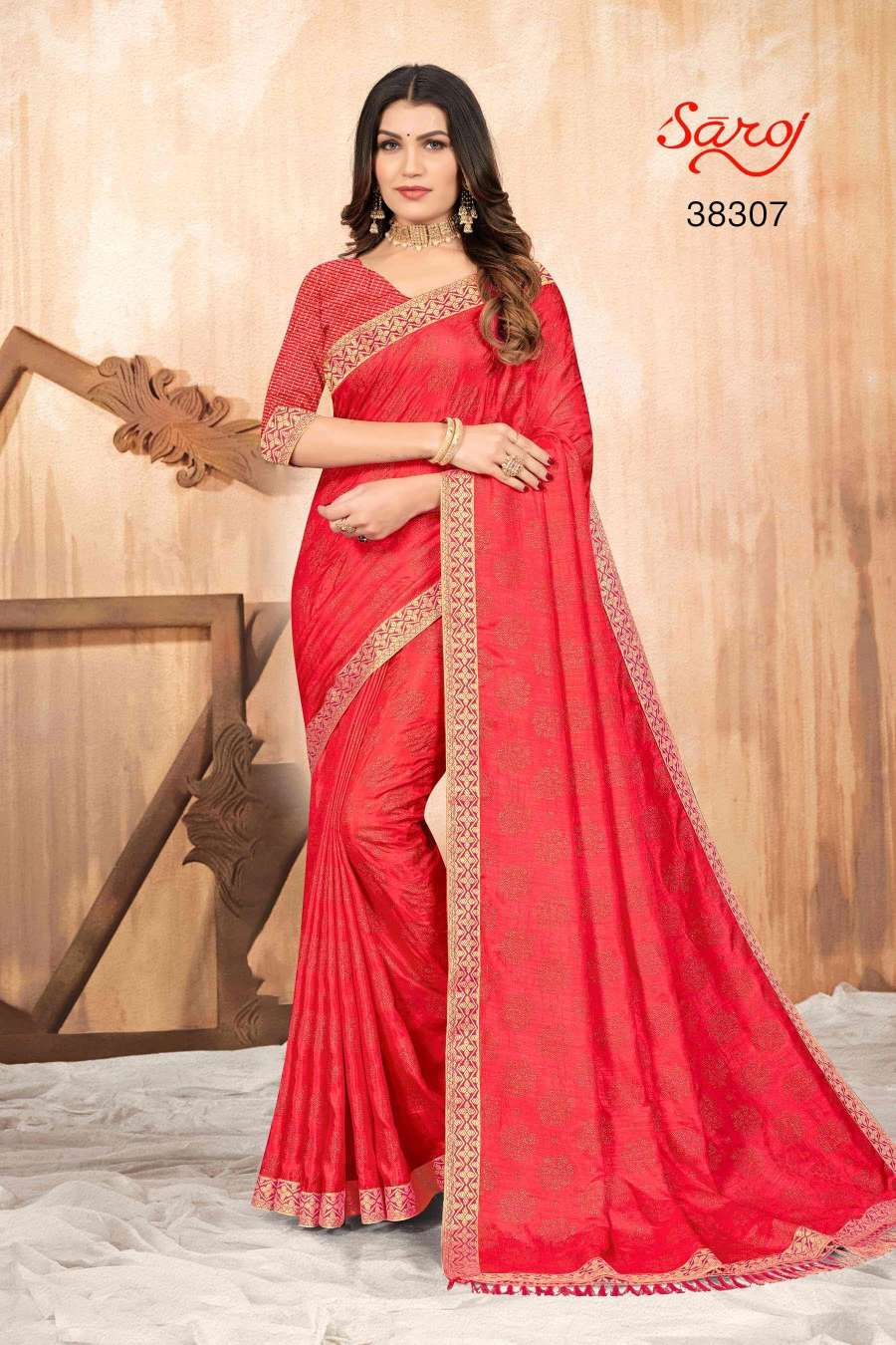 Saroj textile presents Limelight combo 6 Designer sarees catalogue