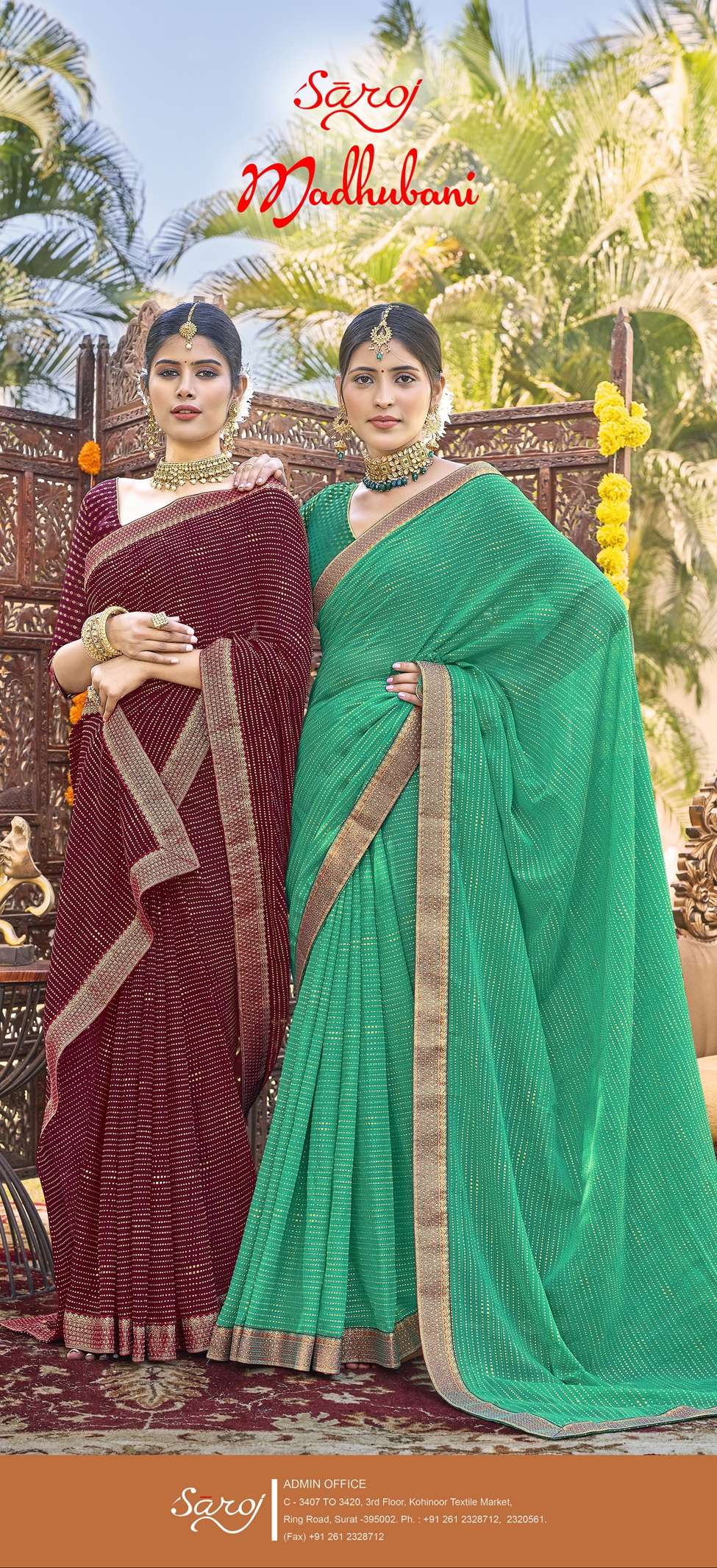 Saroj textile presents Madhubani vol 4 casual sarees catalogue