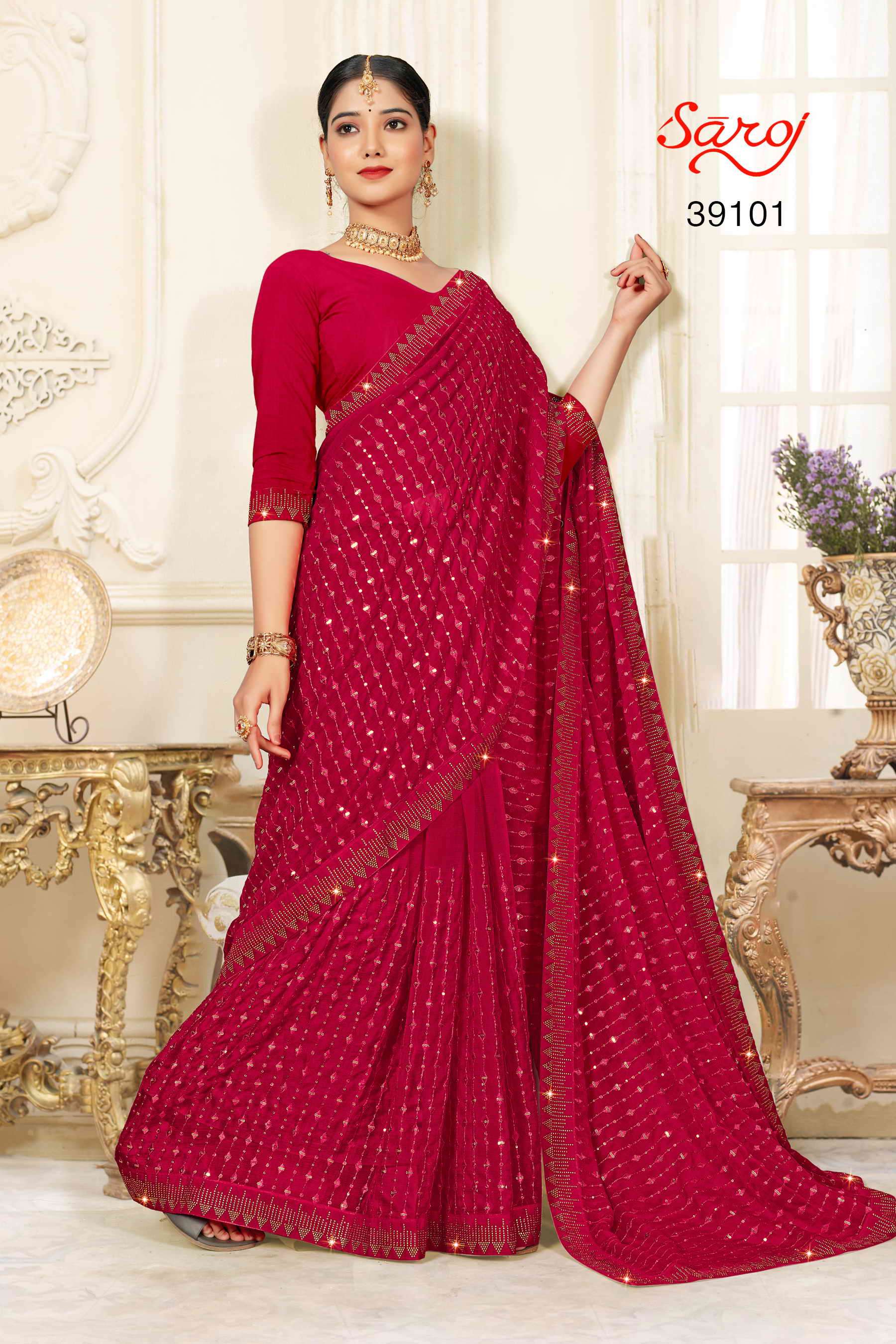 Saroj textile presents Mast Kali Desingner sarees catalogue