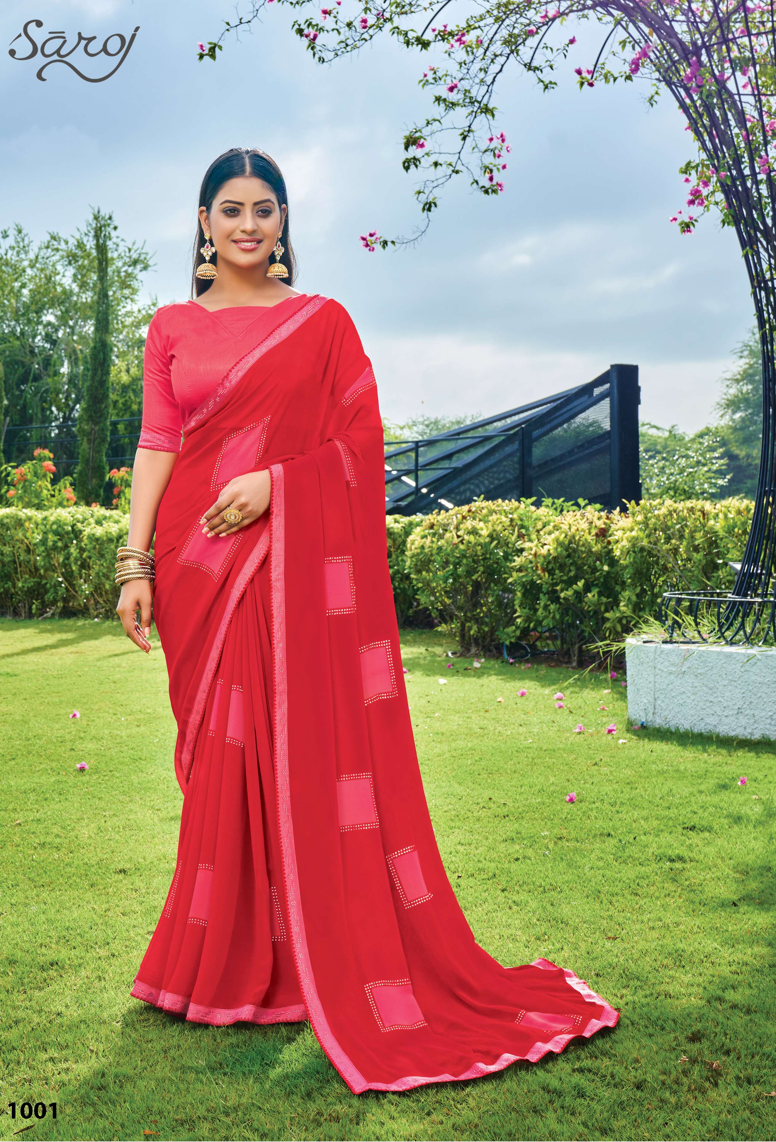 Saroj textile presents Nagme printed sarees catalogue