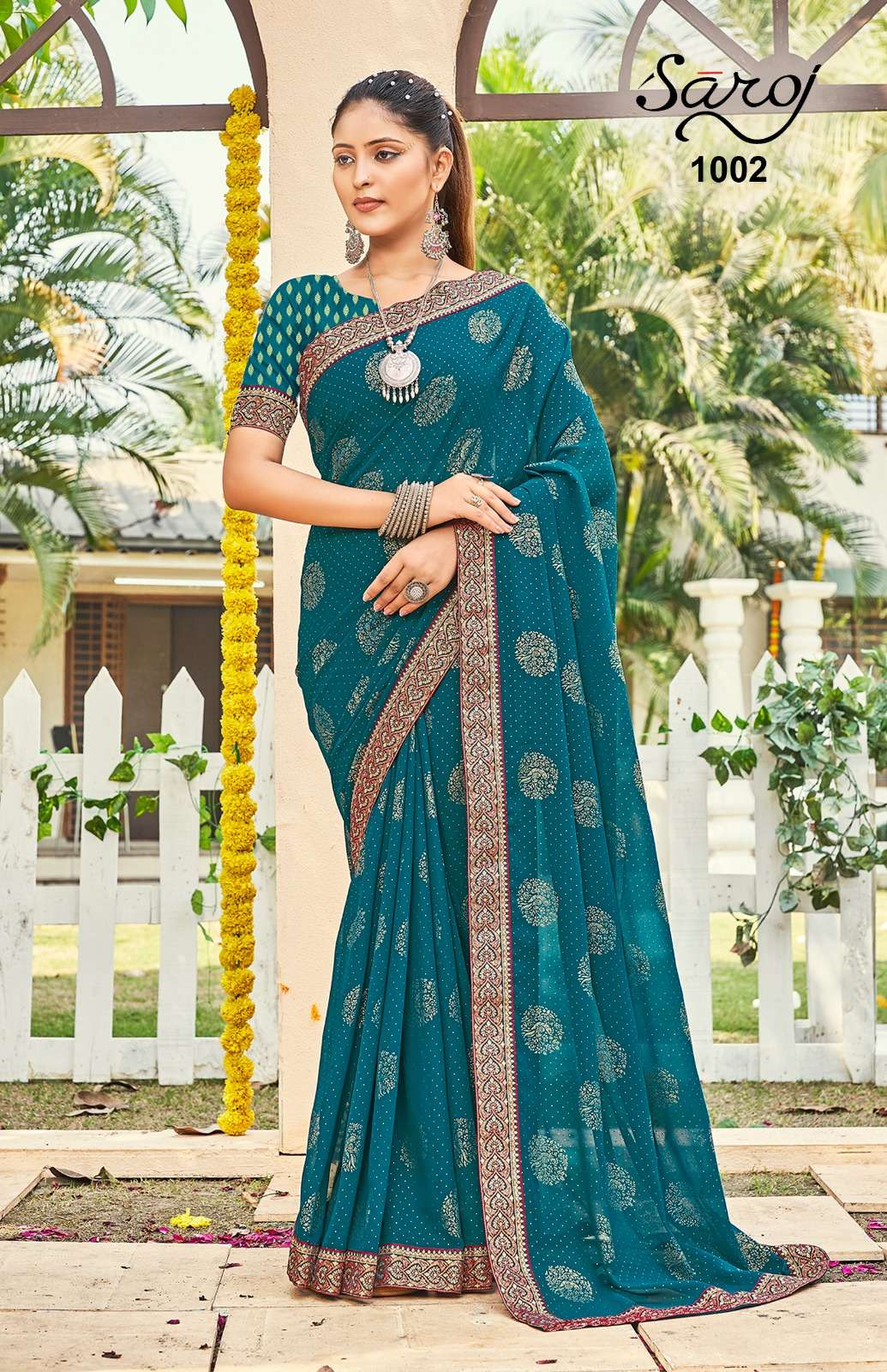Saroj textile presents Priyalaxmi printed sarees catalogue