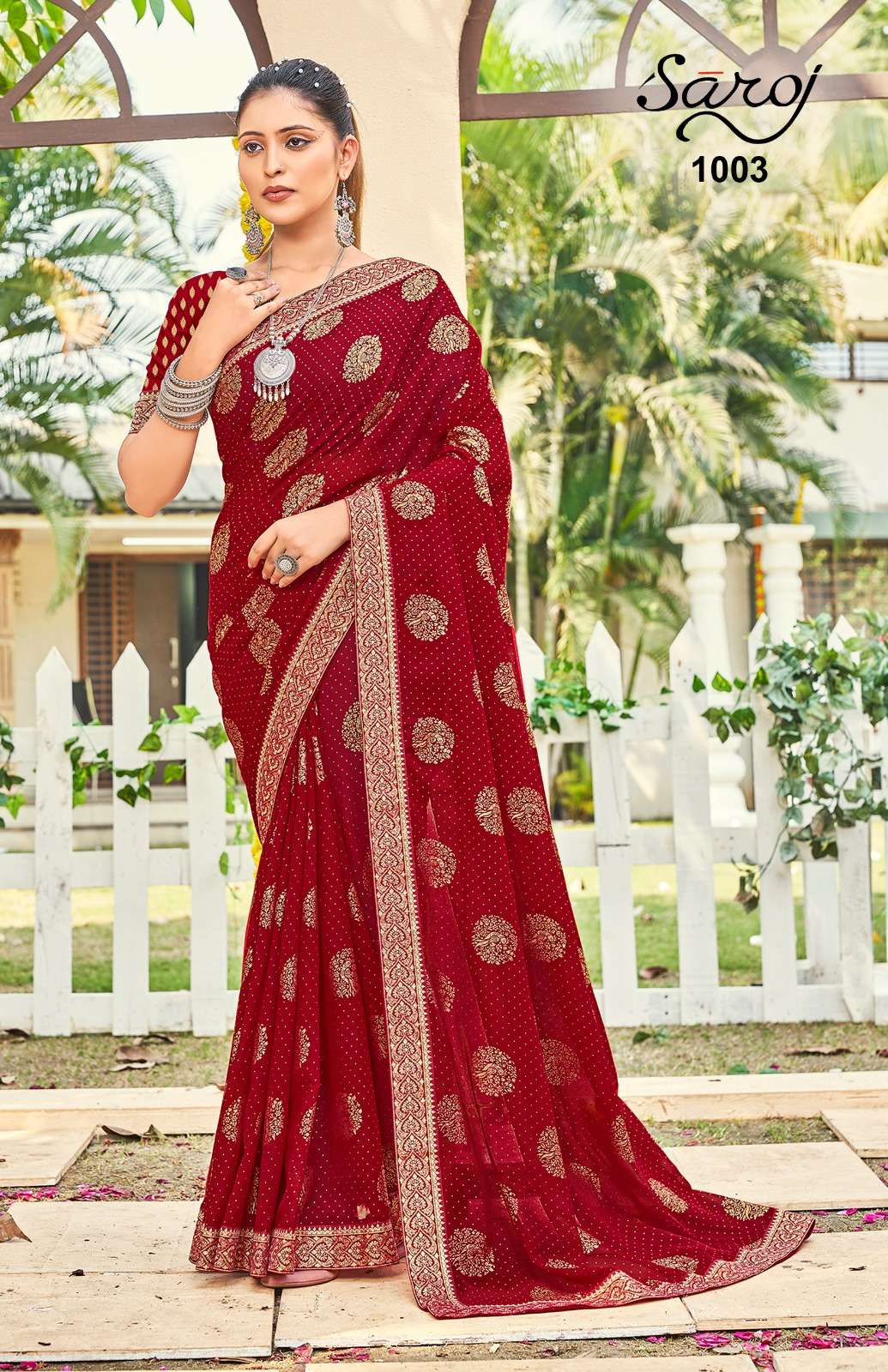 Saroj textile presents Priyalaxmi printed sarees catalogue