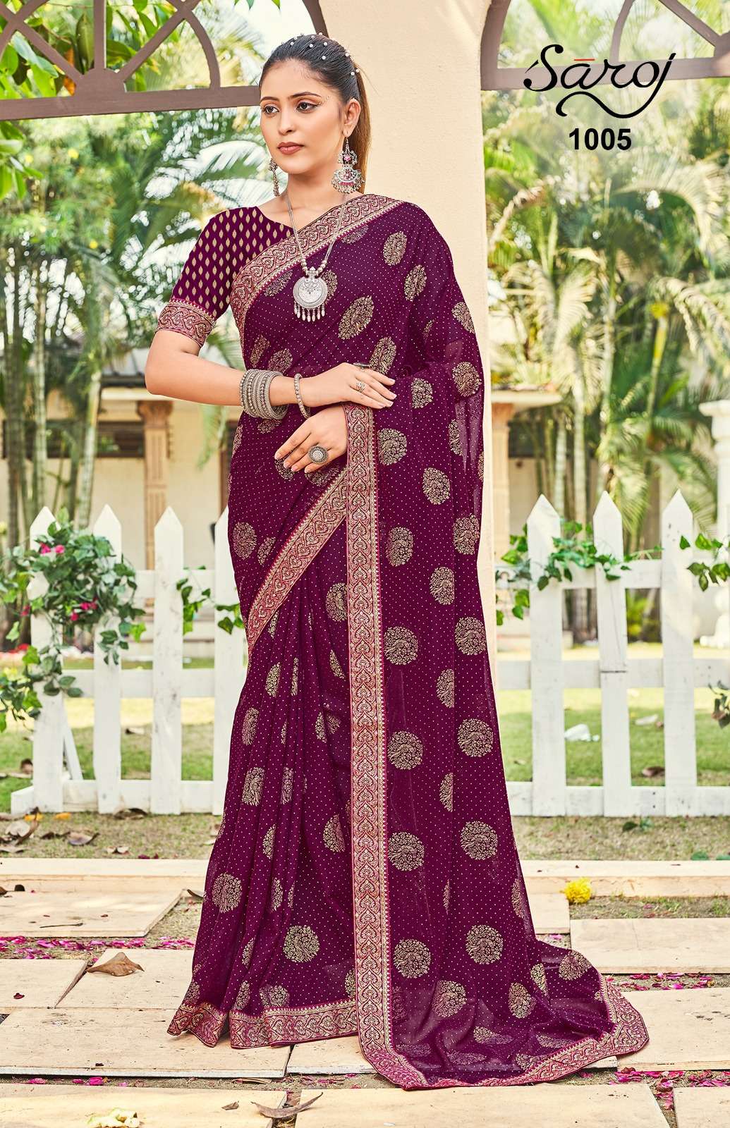 Saroj textile presents Priyalaxmi printed sarees catalogue