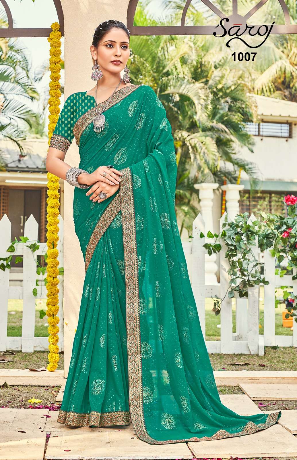 Saroj textile presents Priyalaxmi printed sarees catalogue