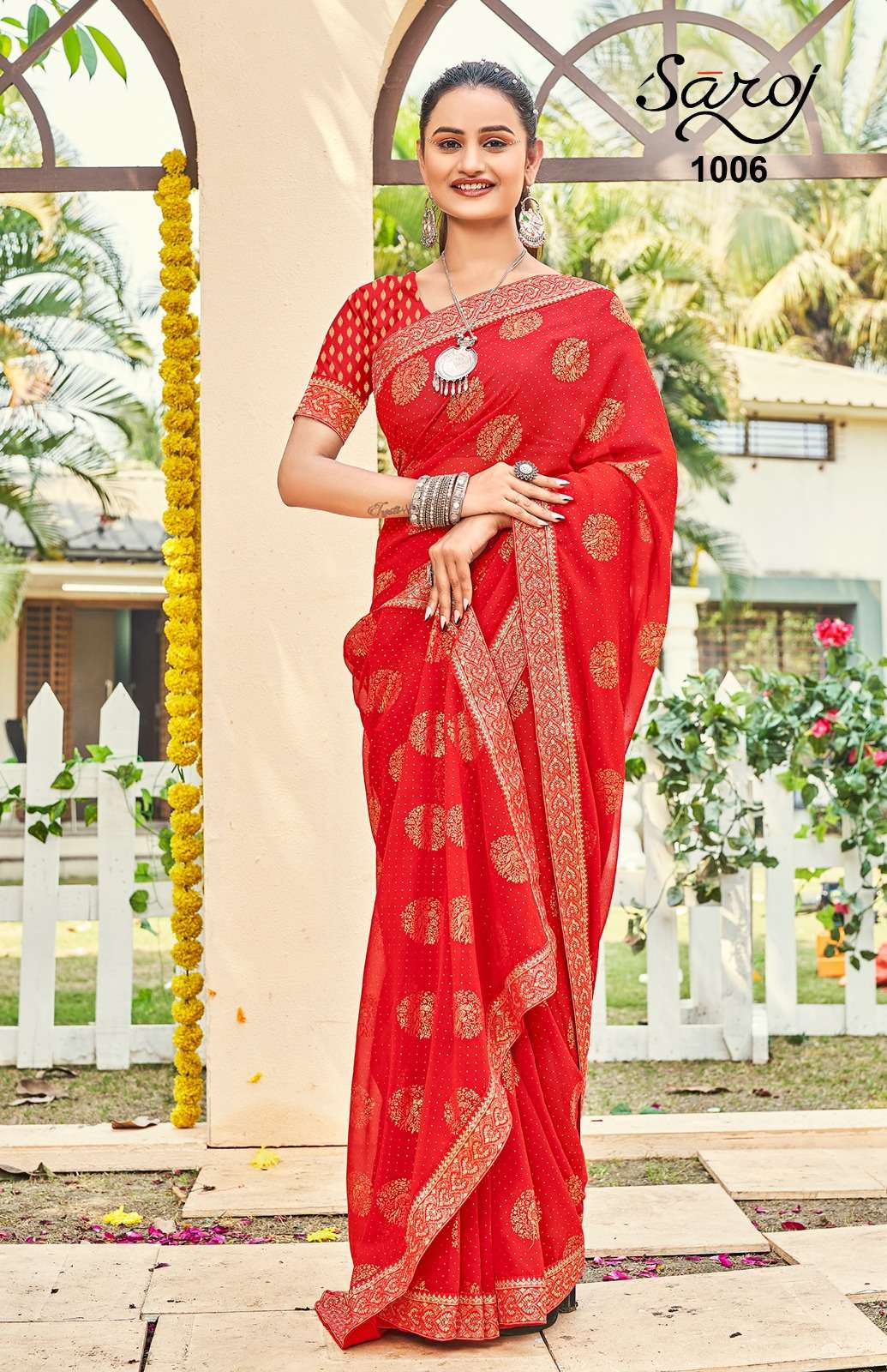 Saroj textile presents Priyalaxmi printed sarees catalogue