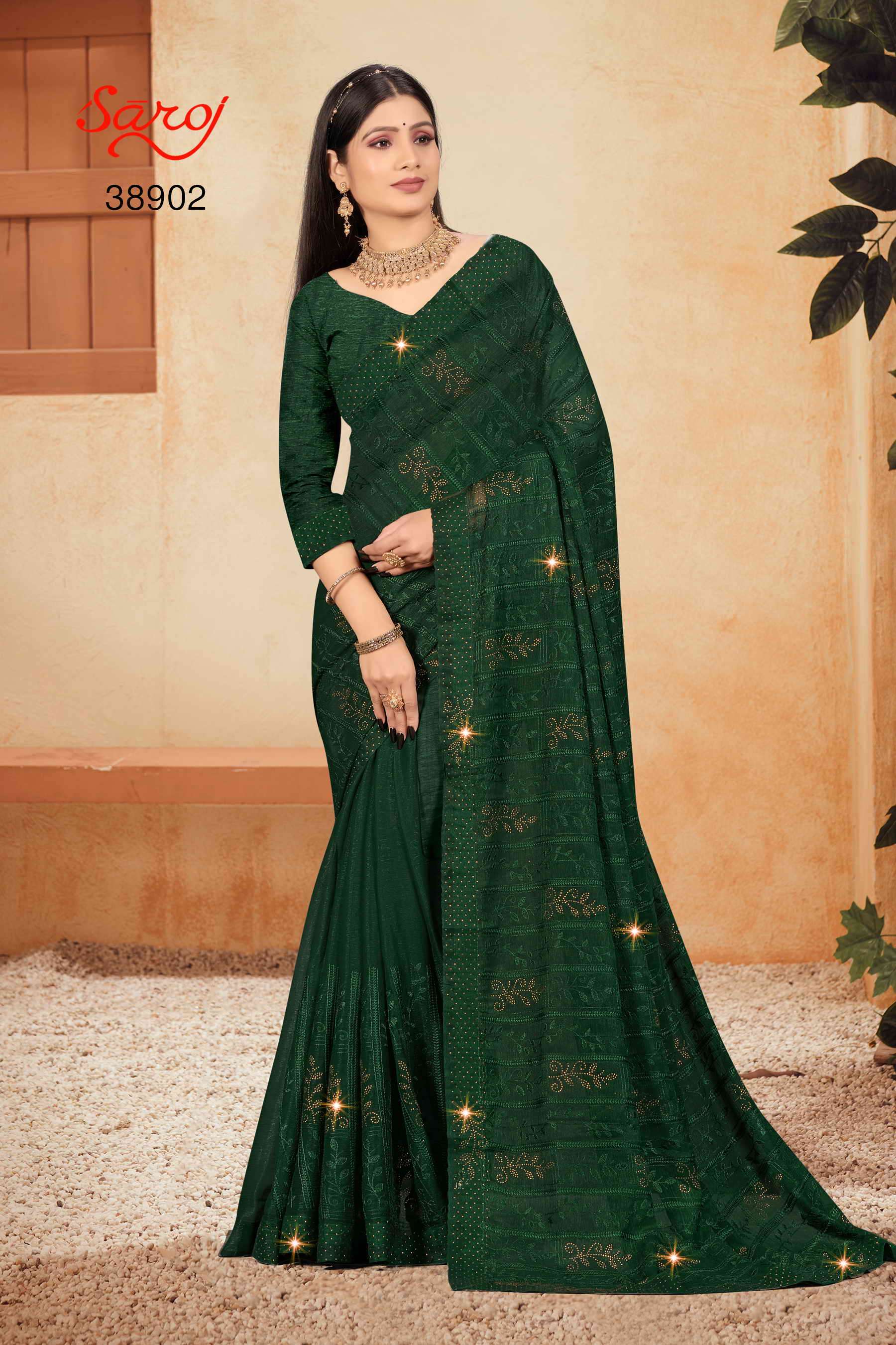Saroj textile presents Richees Designer sarees catalogue