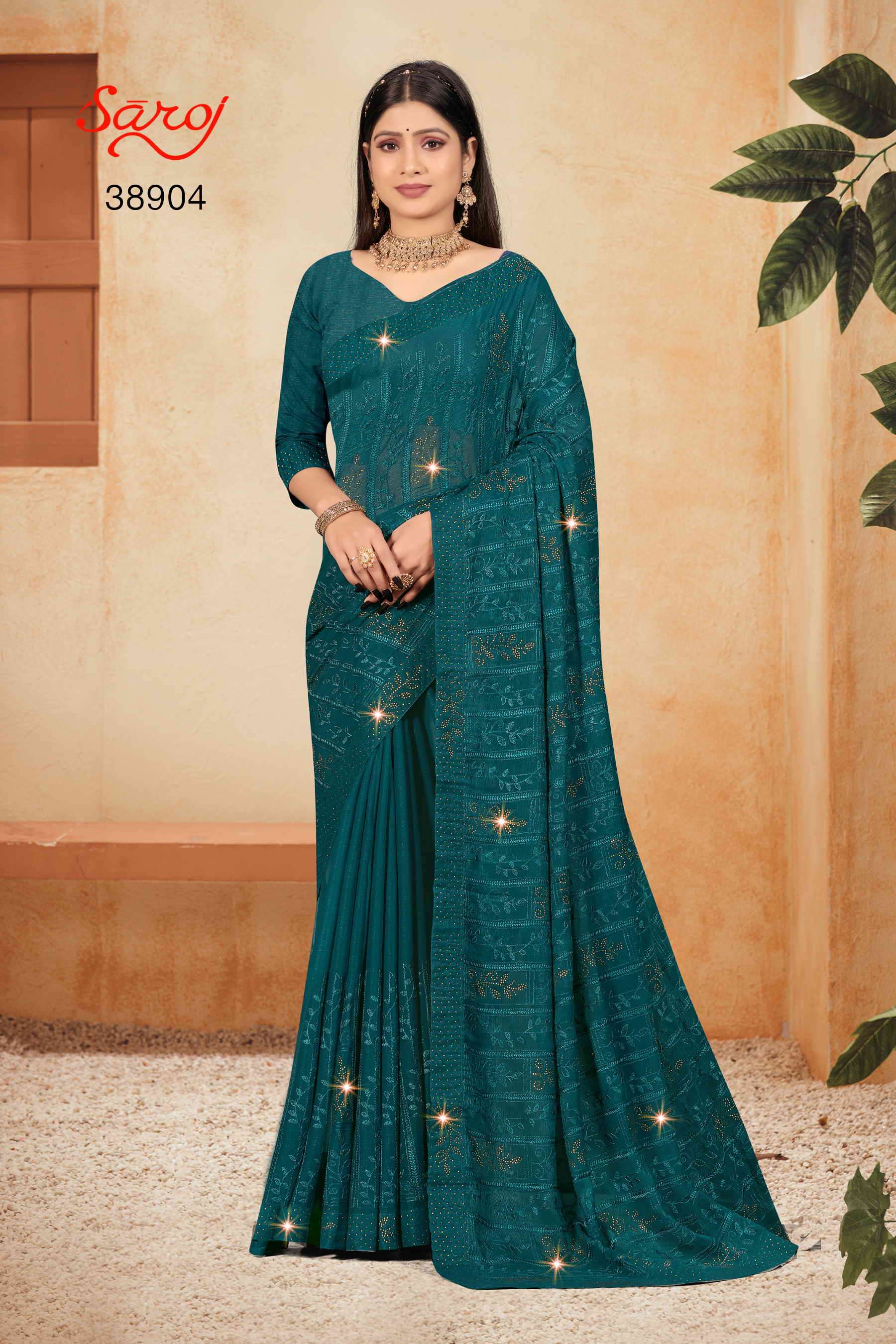 Saroj textile presents Richees Designer sarees catalogue