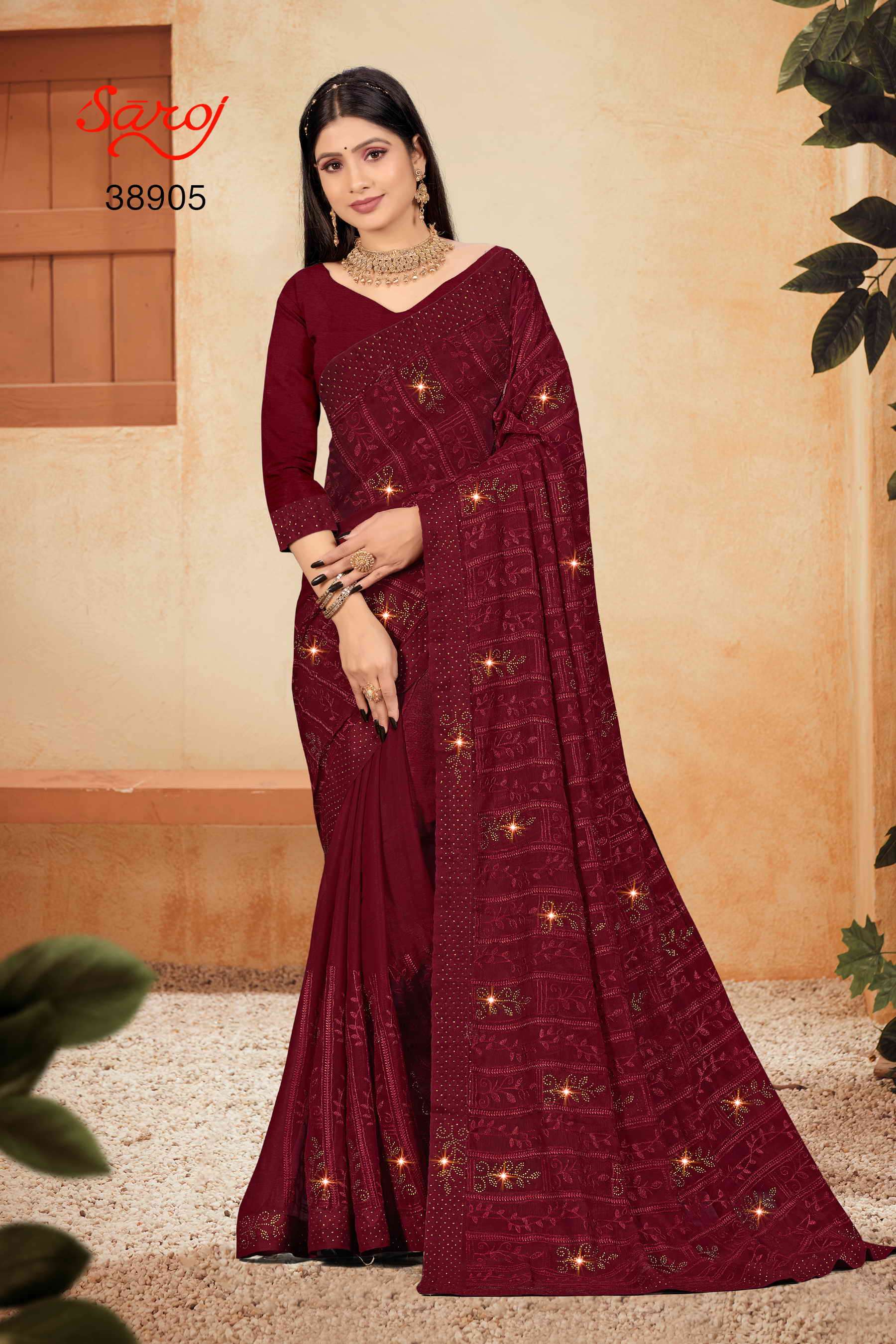 Saroj textile presents Richees Designer sarees catalogue