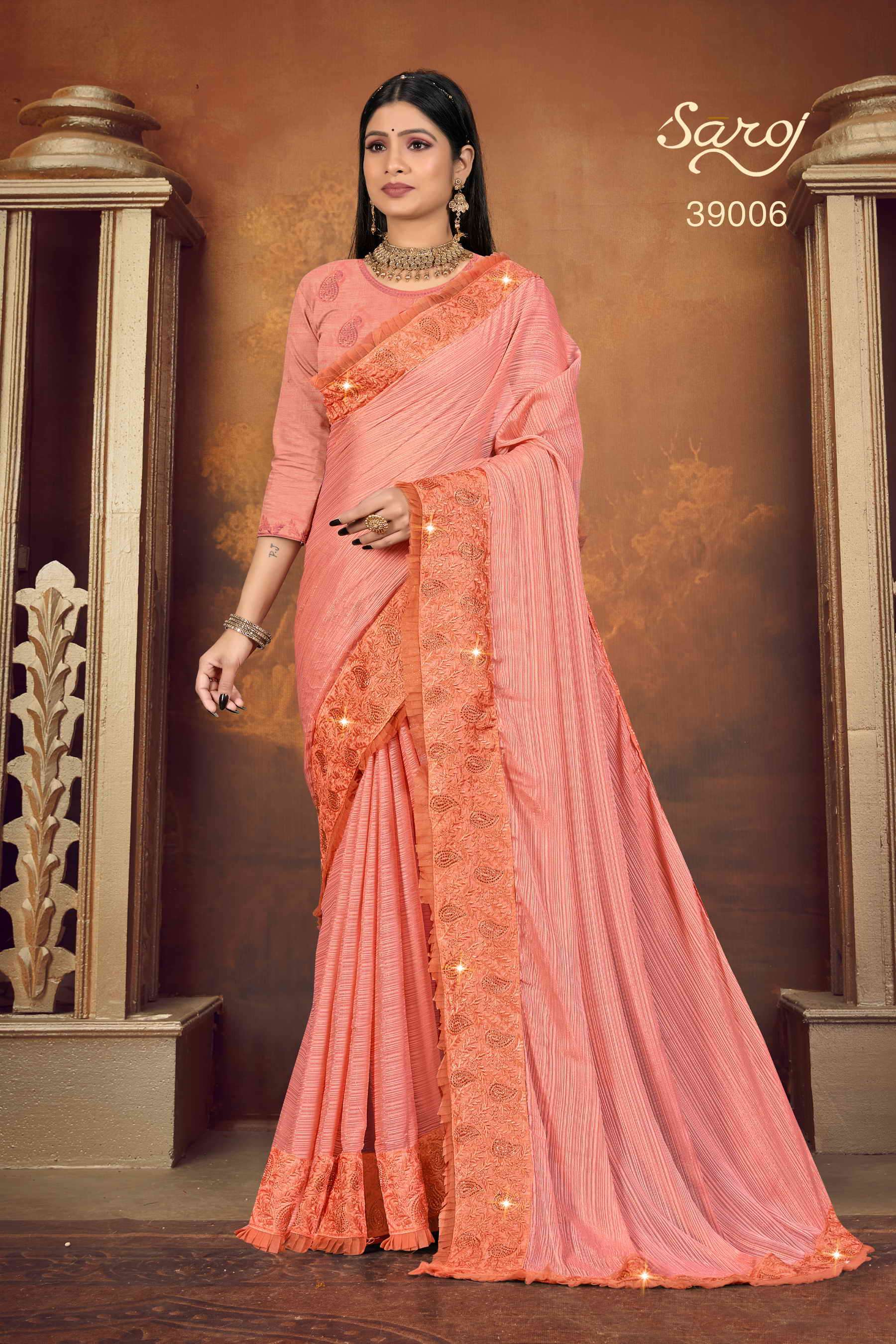 Saroj textile presents Saathiya Designer sarees catalogue