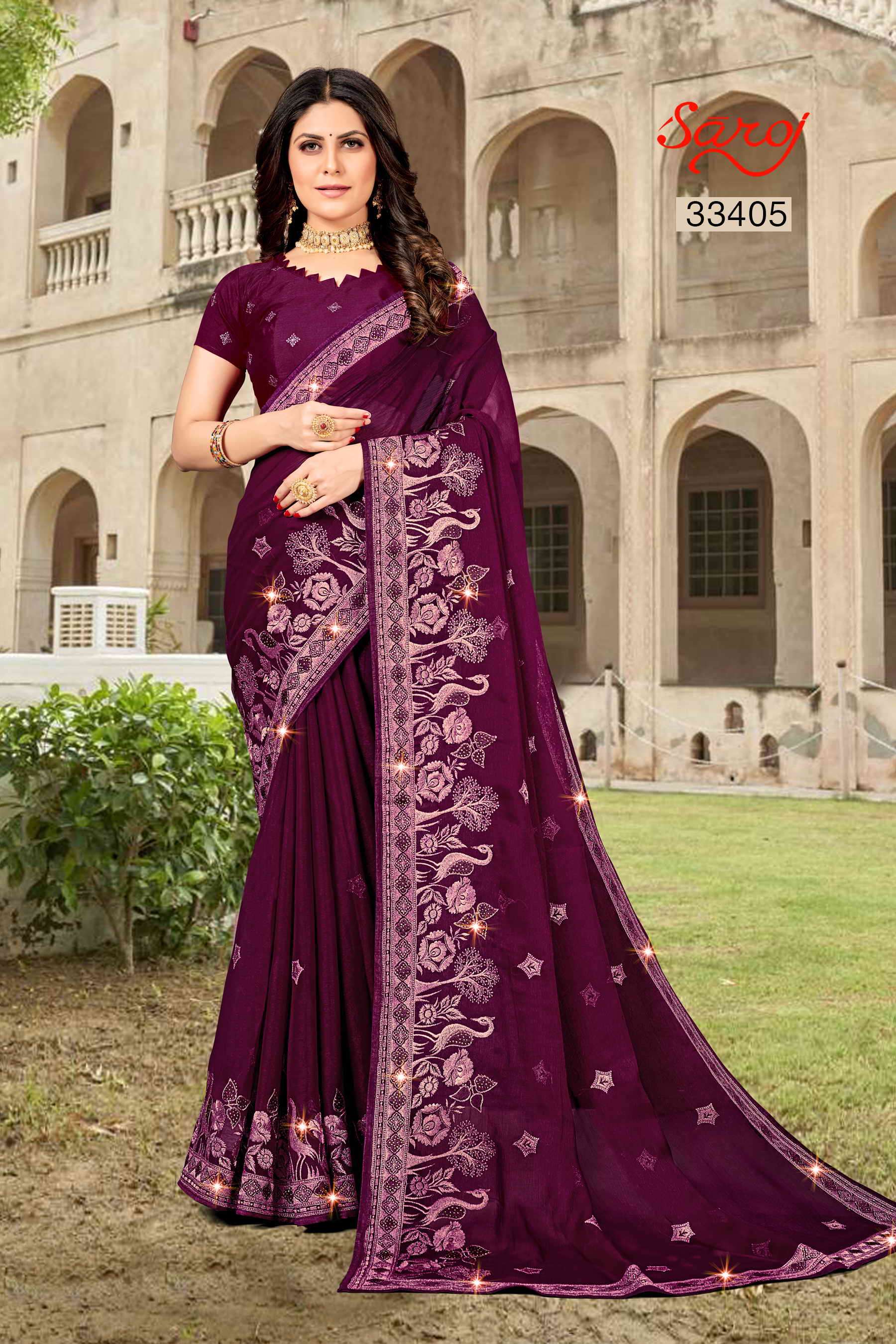 Saroj textile presents Sameera Designer sarees catalogue