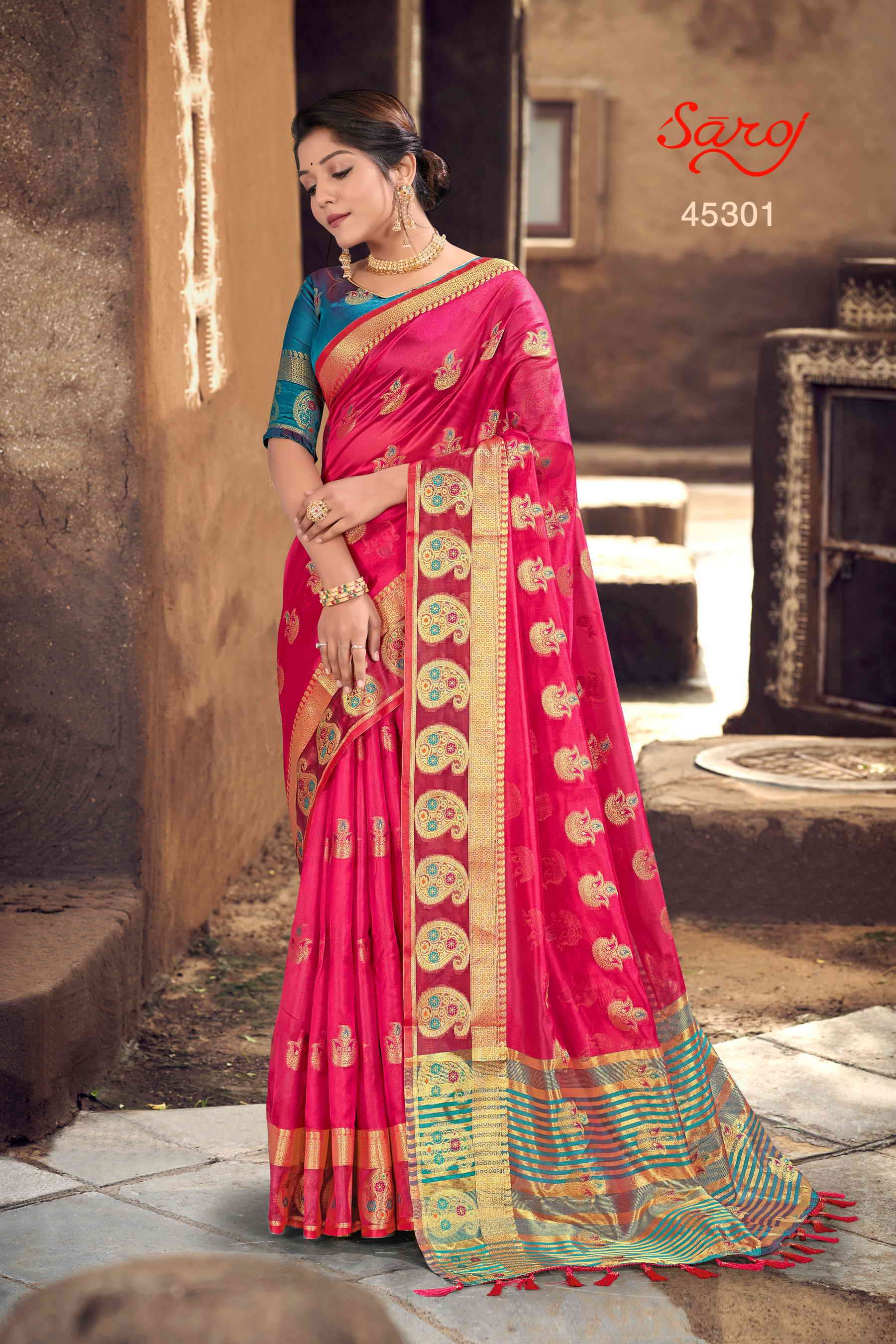Saroj textile presents Shreekala Banarasi sarees catalogue
