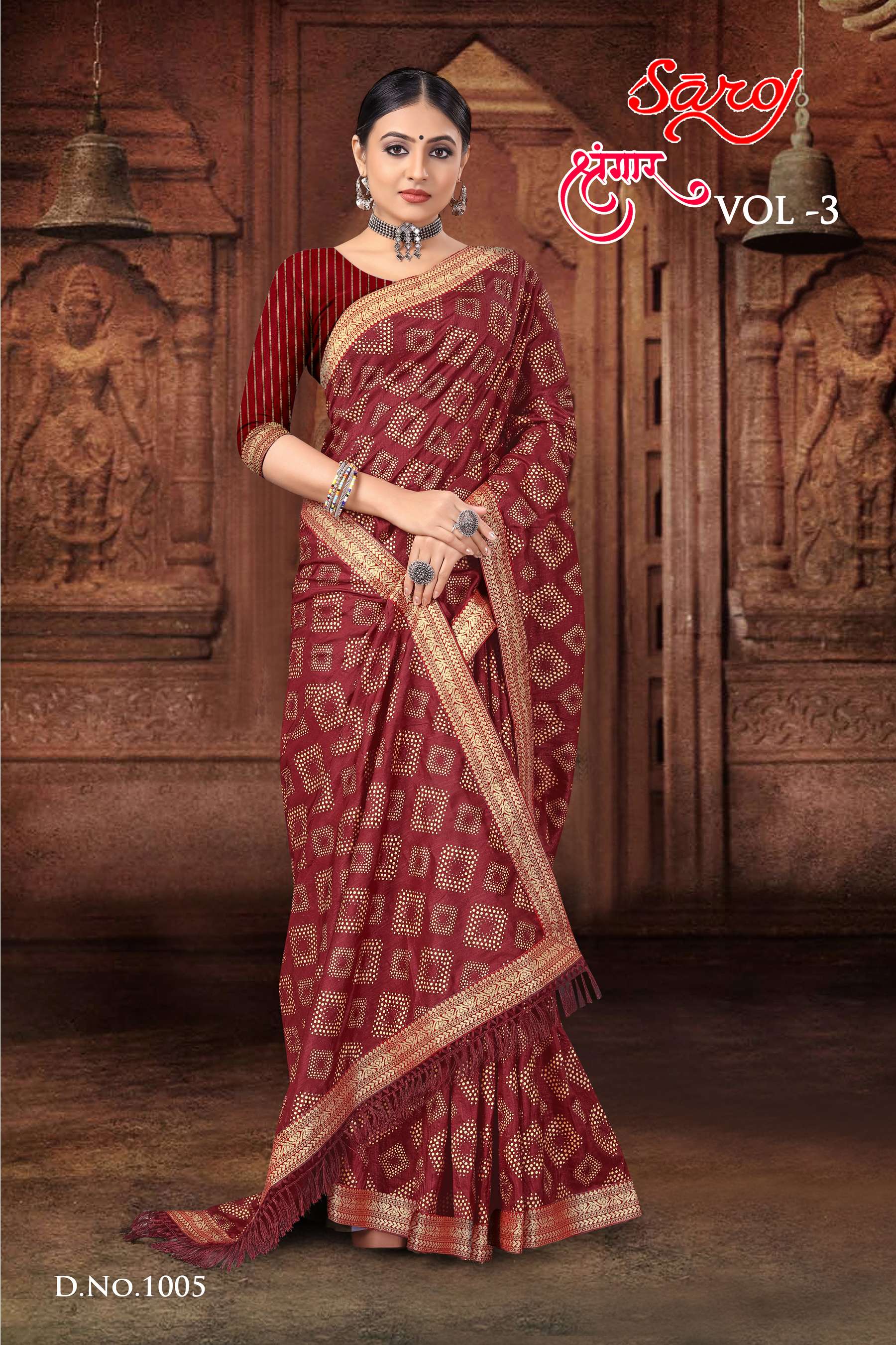 Saroj textile presents Shrungaar vol 3 casual sarees catalogue