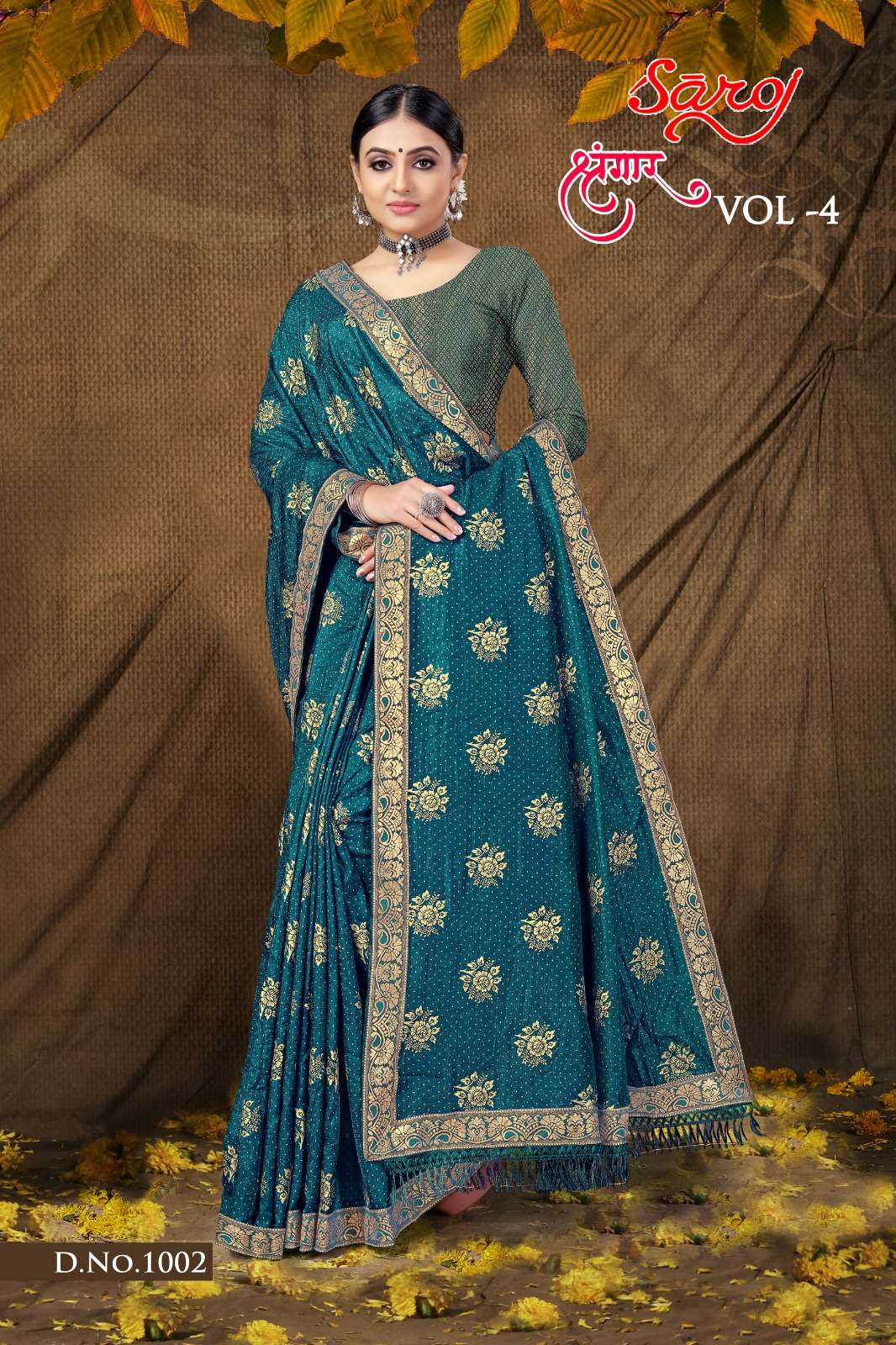 Saroj textile presents Shrungaar vol 4 casual sarees catalogue