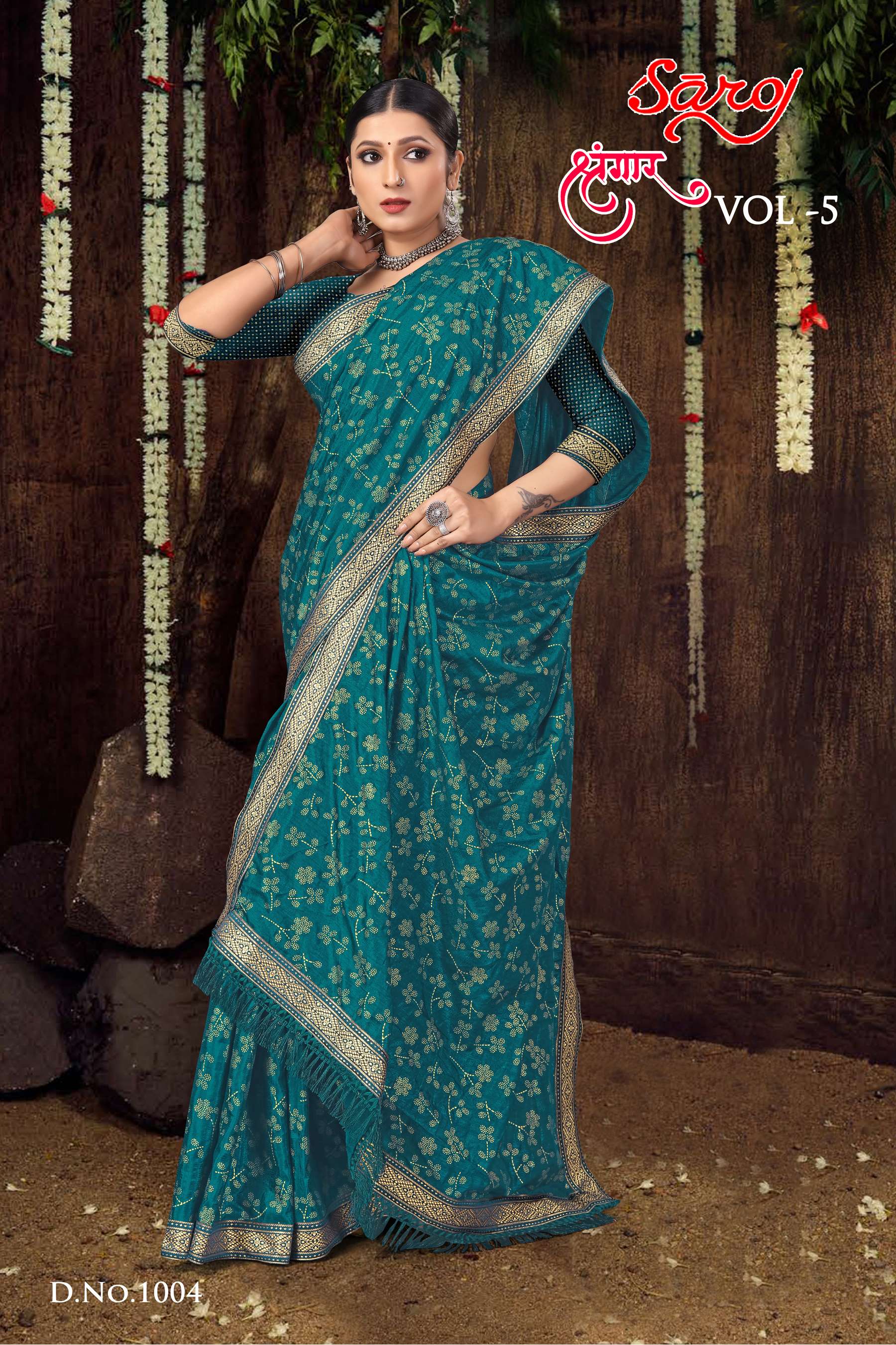 Saroj textile presents Shrungaar vol 5 casual sarees catalogue