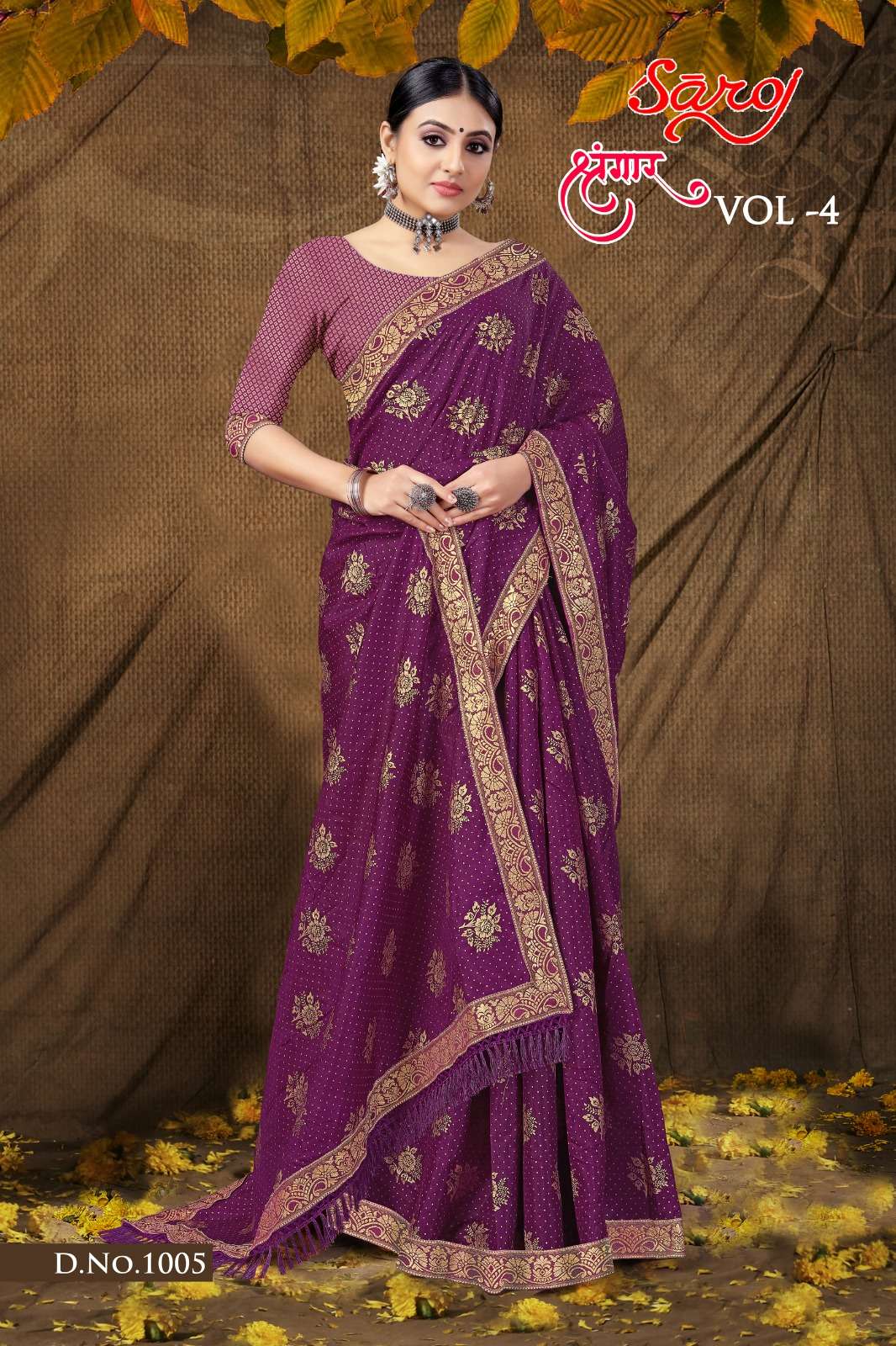 Saroj textile presents Shrungaar vol 4 casual sarees catalogue