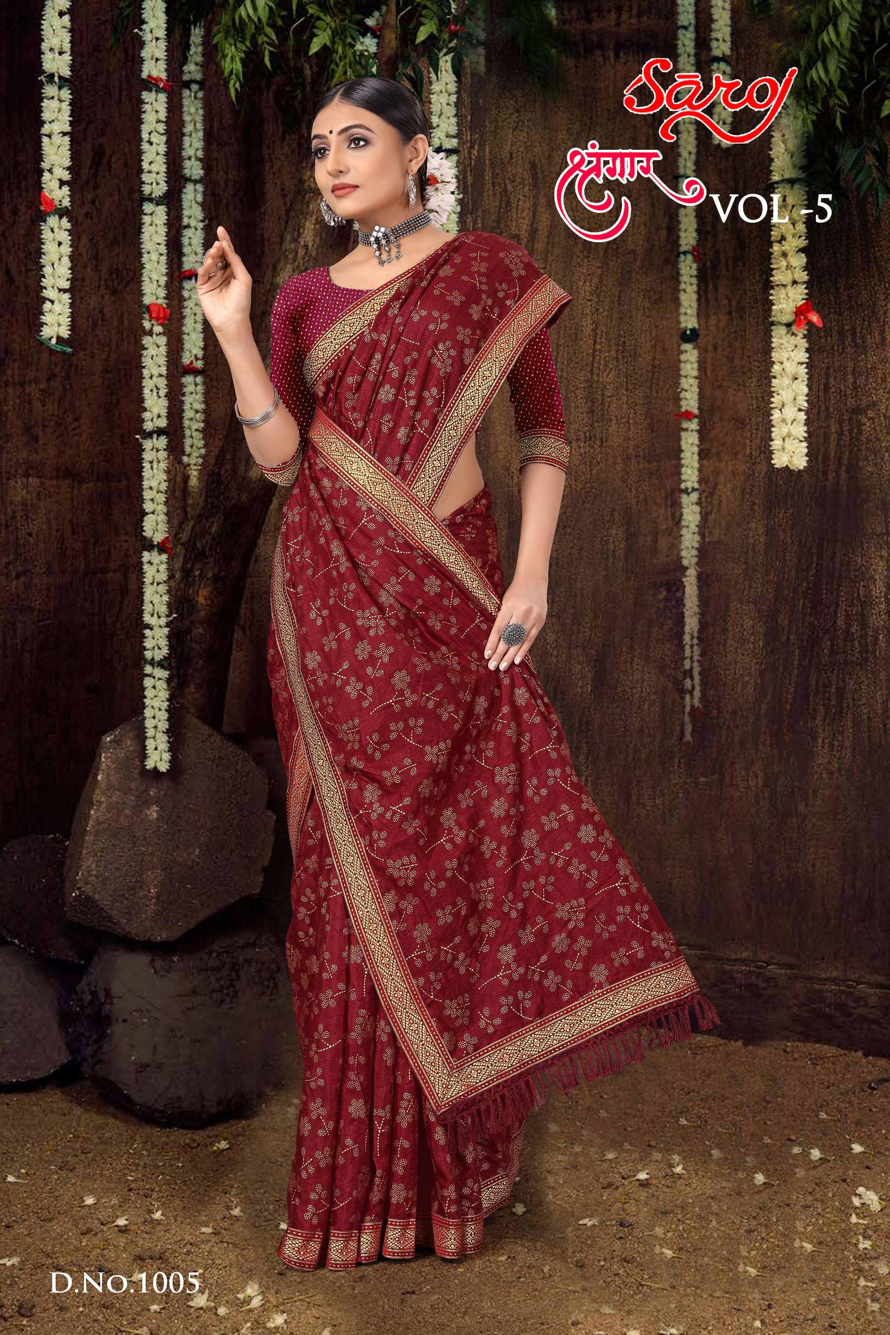 Saroj textile presents Shrungaar vol 5 casual sarees catalogue