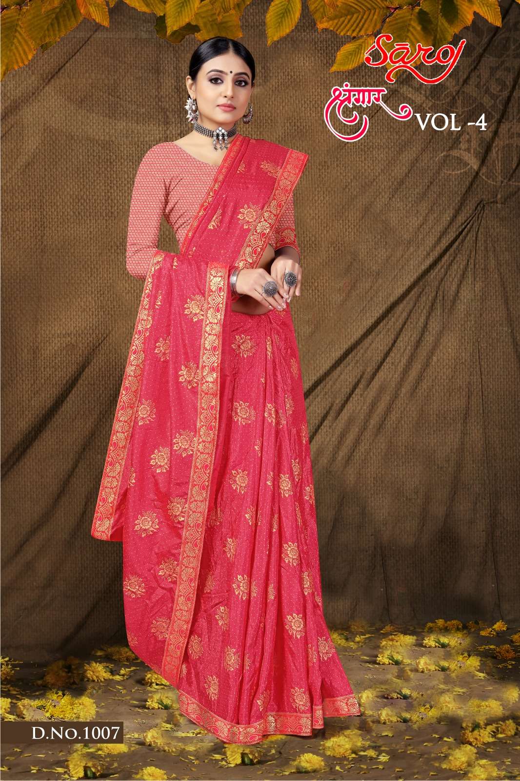 Saroj textile presents Shrungaar vol 4 casual sarees catalogue