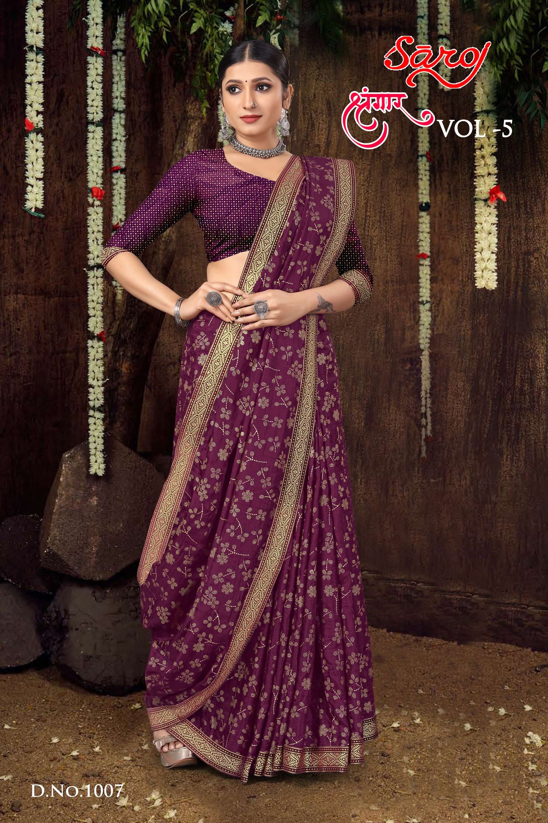 Saroj textile presents Shrungaar vol 5 casual sarees catalogue