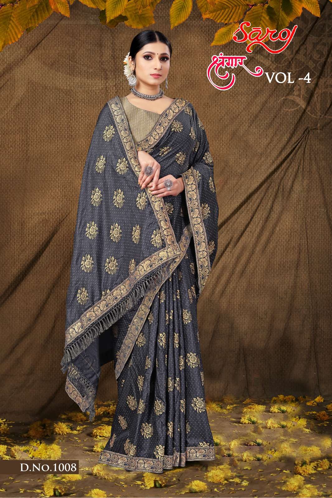 Saroj textile presents Shrungaar vol 4 casual sarees catalogue
