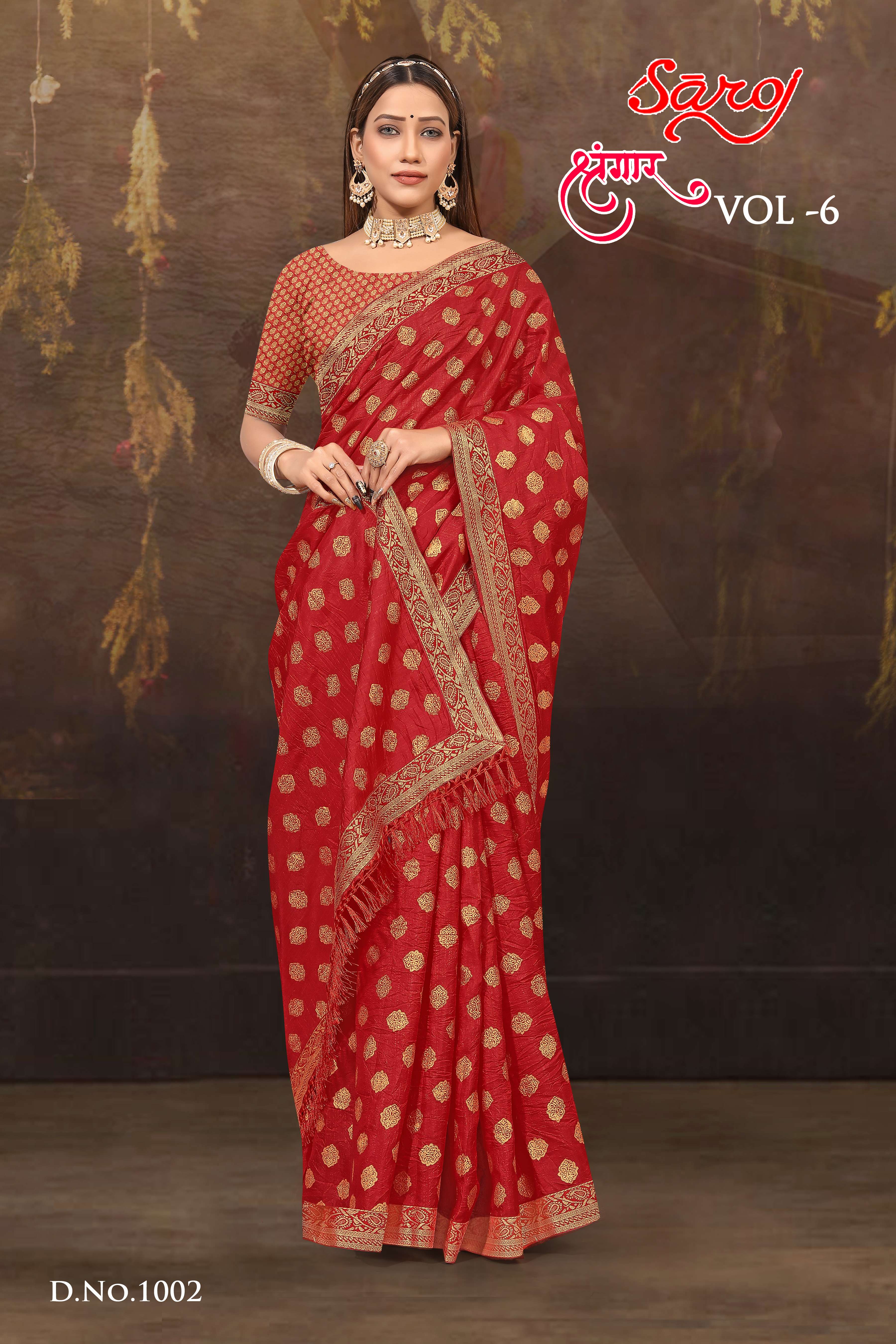 Saroj textile presents Shrungaar vol 6 casual sarees catalogue