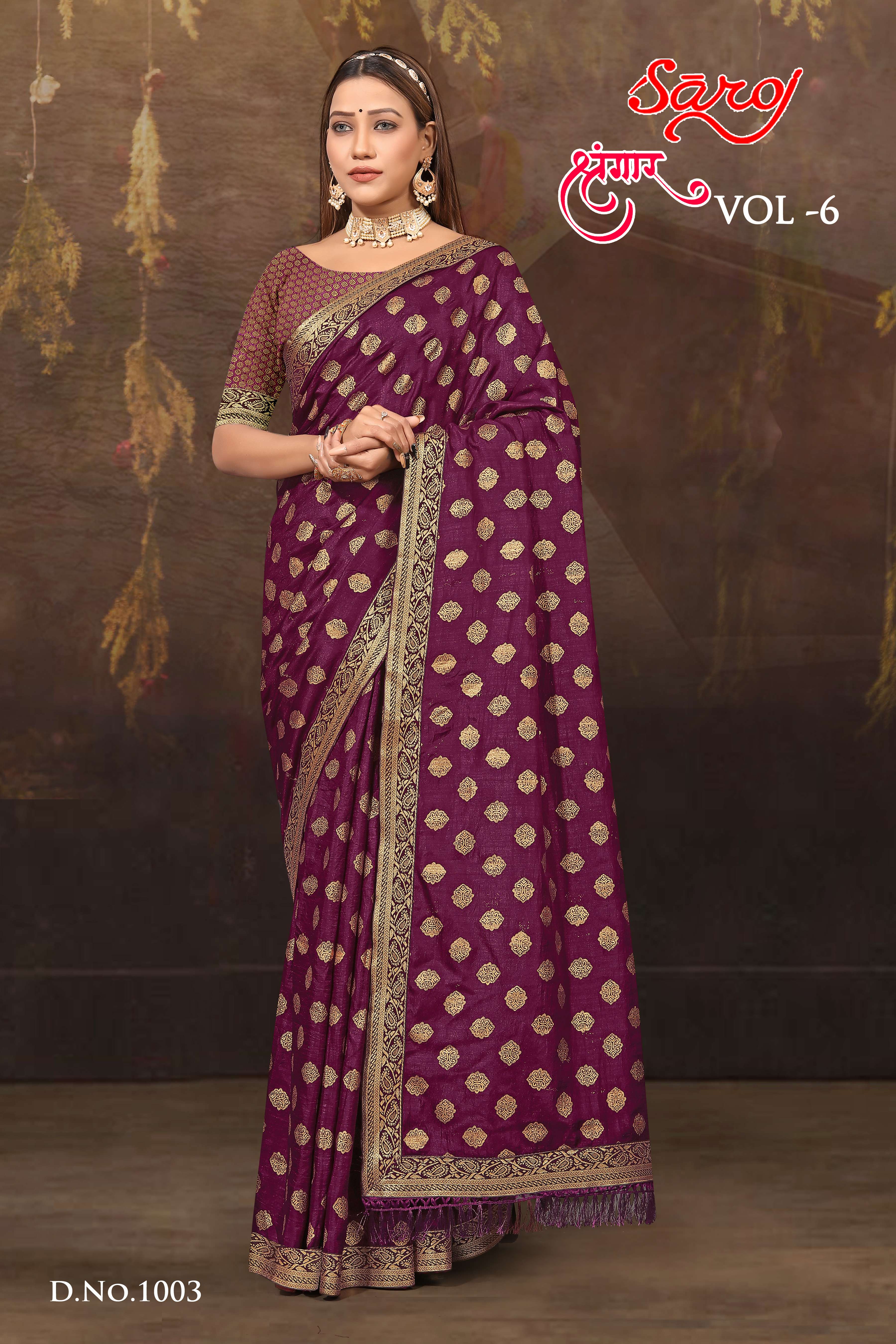 Saroj textile presents Shrungaar vol 6 casual sarees catalogue