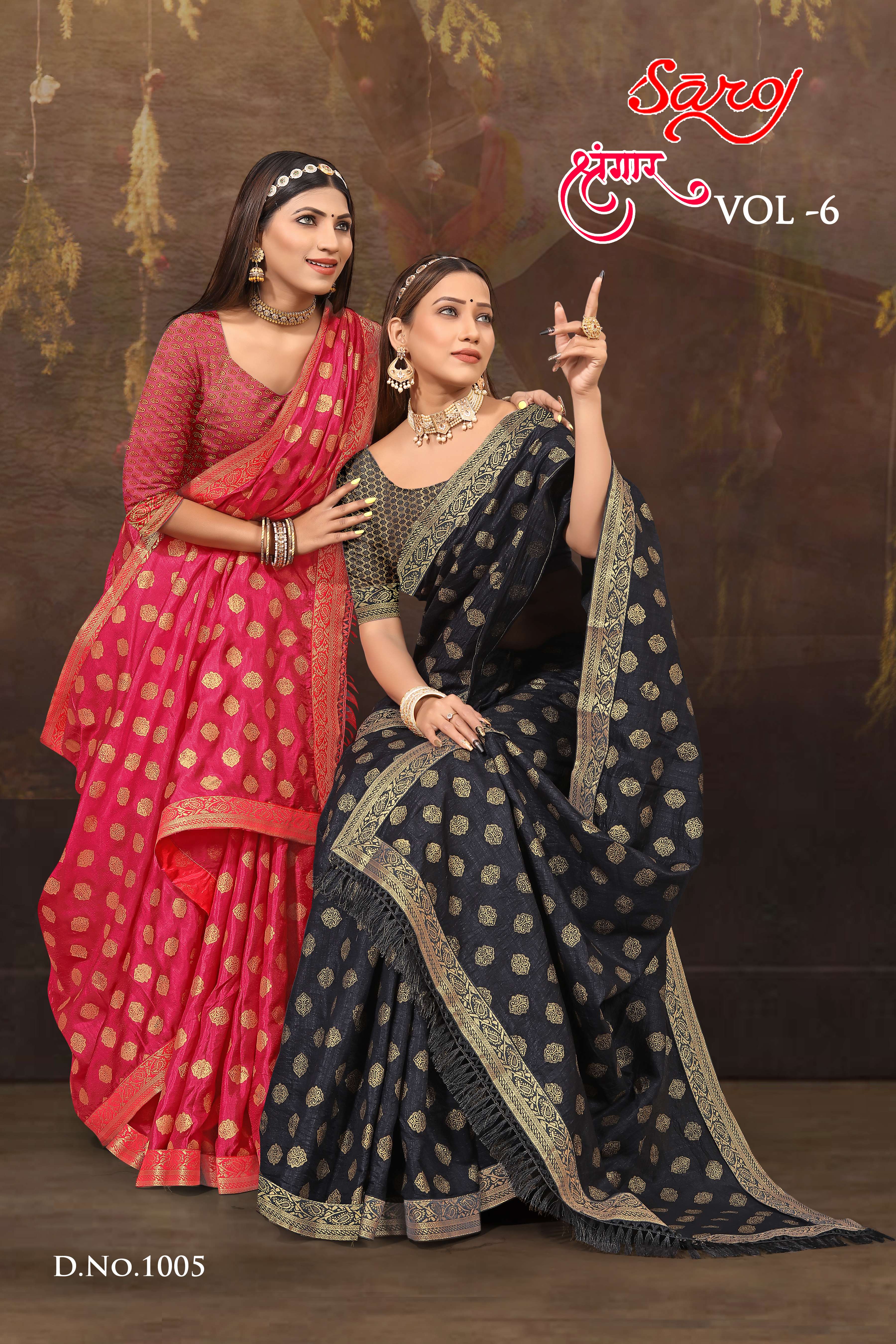 Saroj textile presents Shrungaar vol 6 casual sarees catalogue