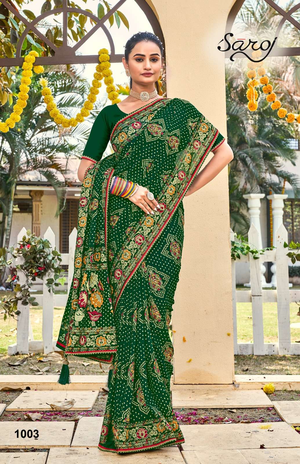 Saroj textile presents Sindoor Designer sarees catalogue