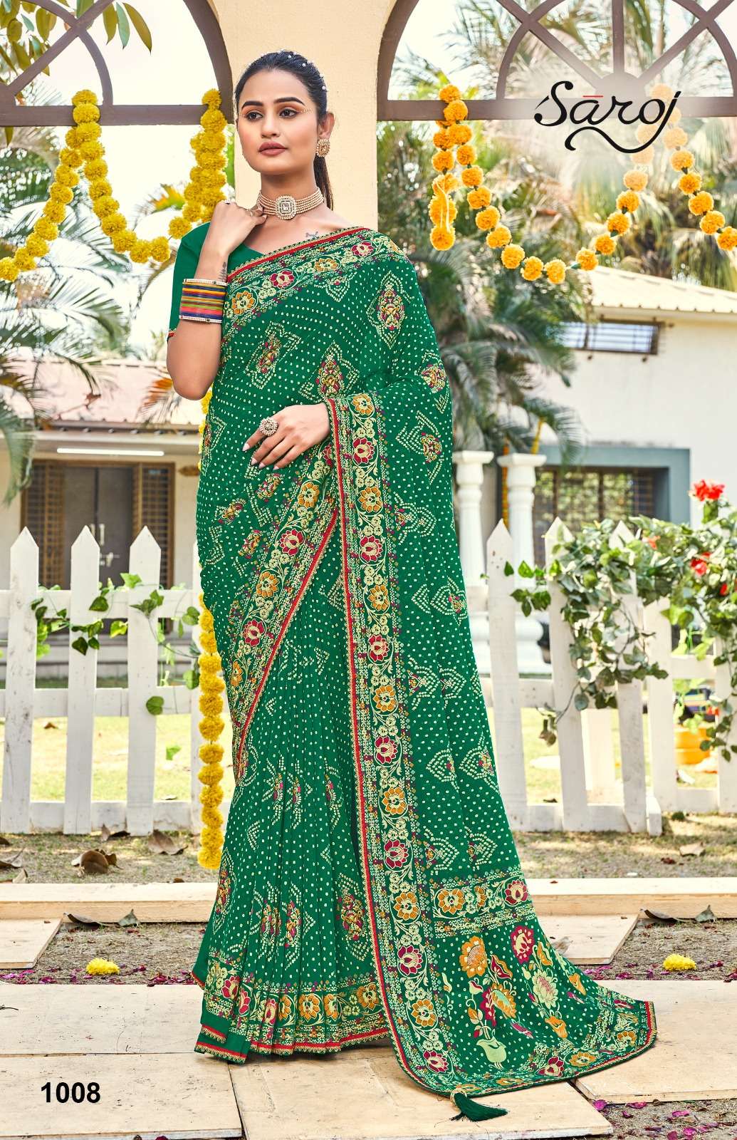 Saroj textile presents Sindoor Designer sarees catalogue