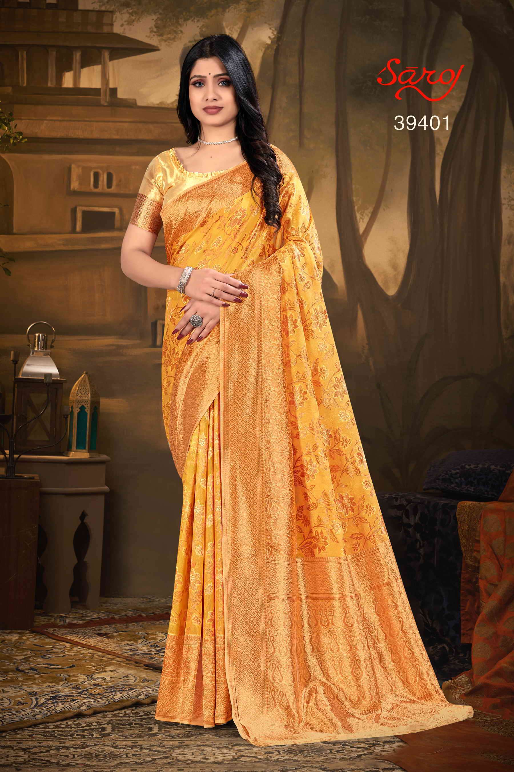 Saroj textile presents Swarnabhoomi vol 1 Designer sarees catalogue